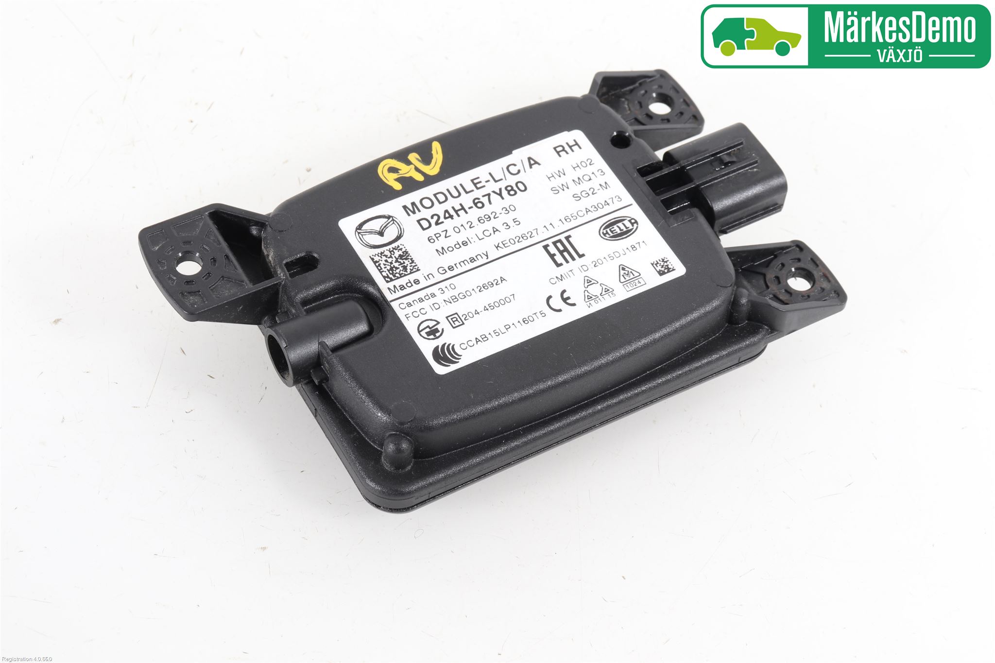 Mazda CX-3 Sensor Kollisjonsbeskyttelse