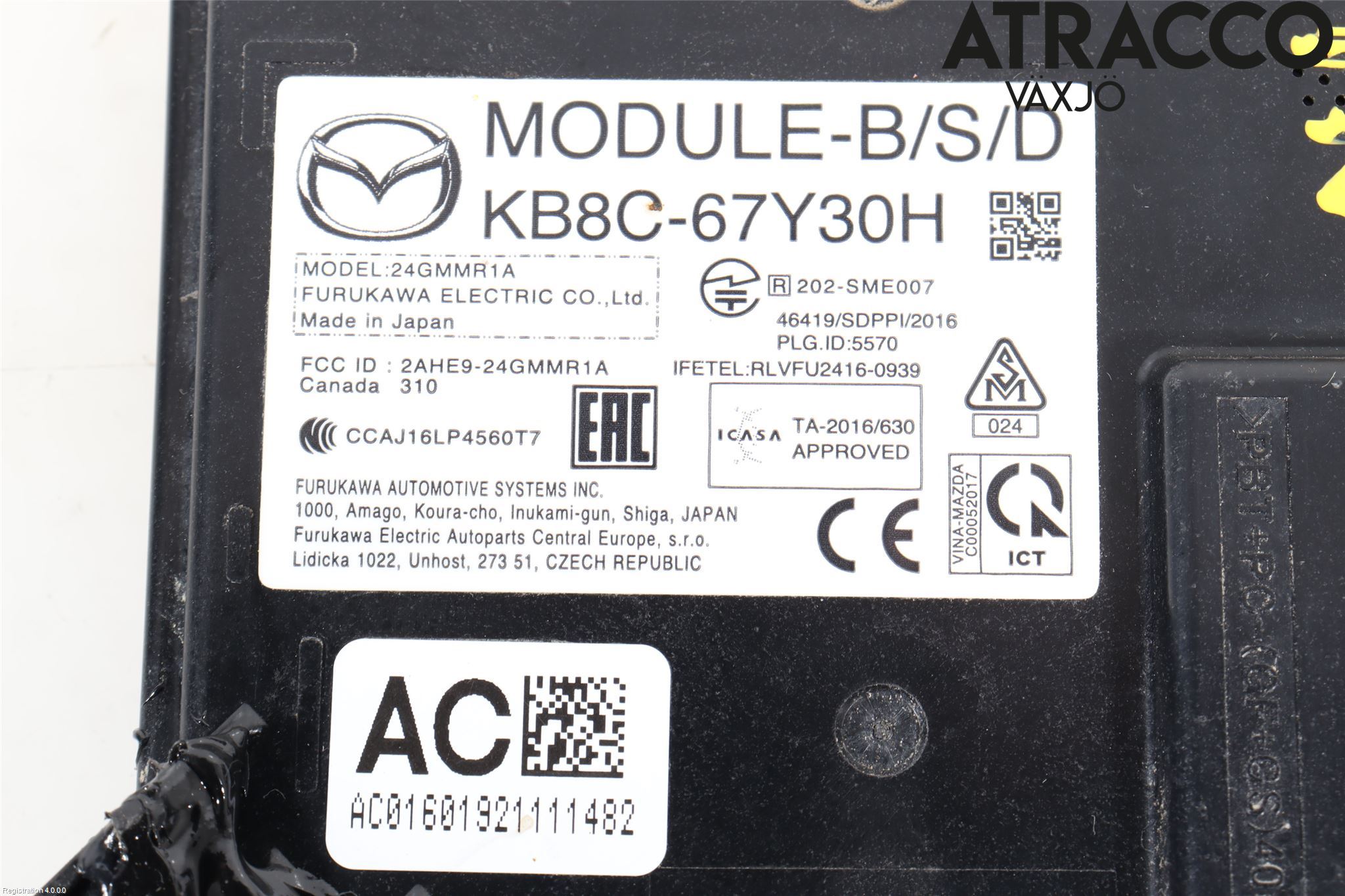 Mazda CX-5 17- Sensor Kollisjonsbeskyttelse