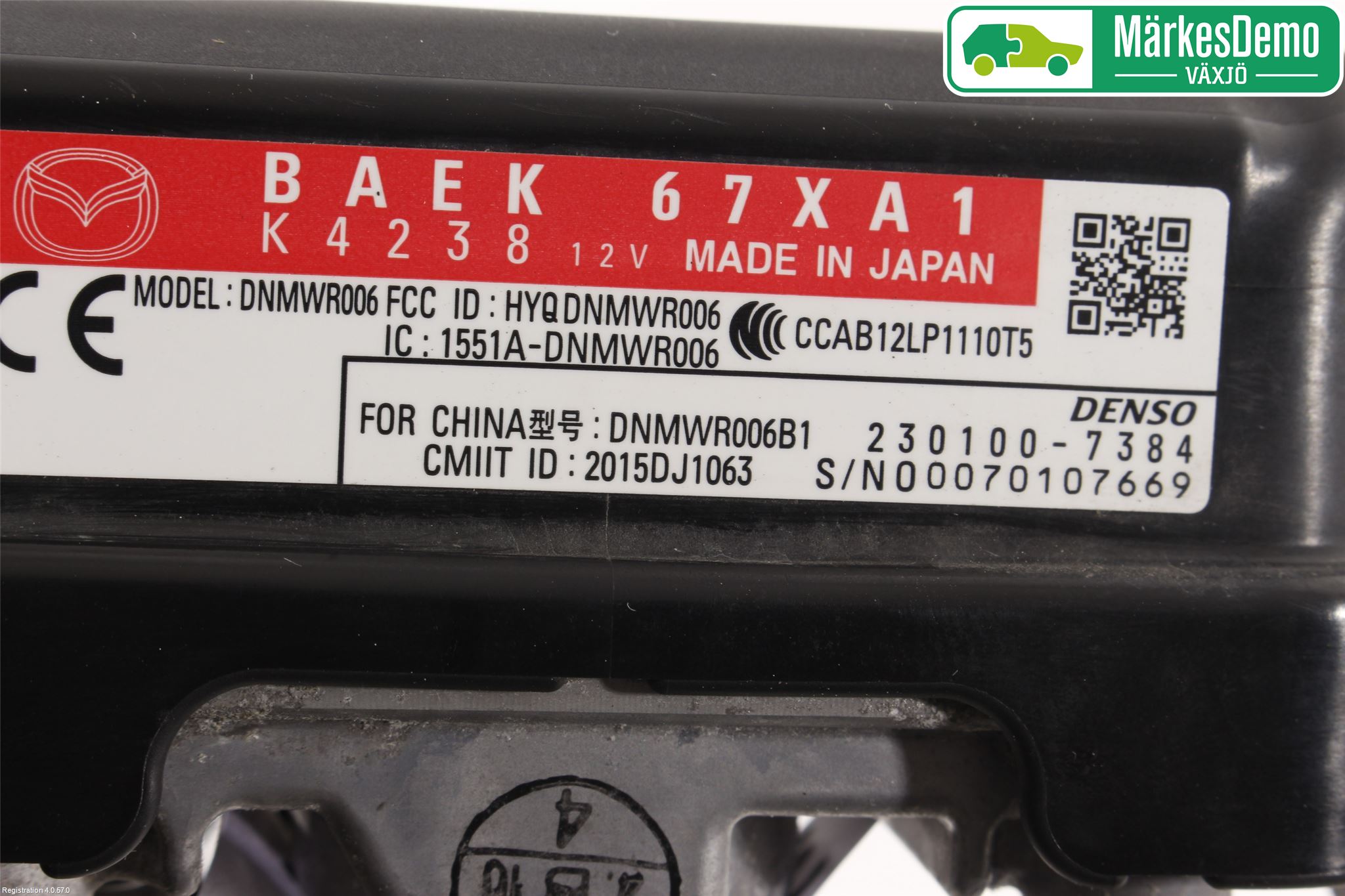 Mazda 3 III 14-19 Sensor Kollisjonsbeskyttelse