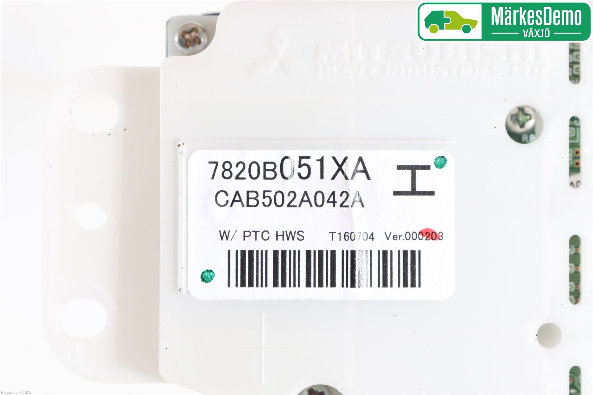 Mitsubishi OUTLANDER 13-21 Varme Ac Betjening-Display