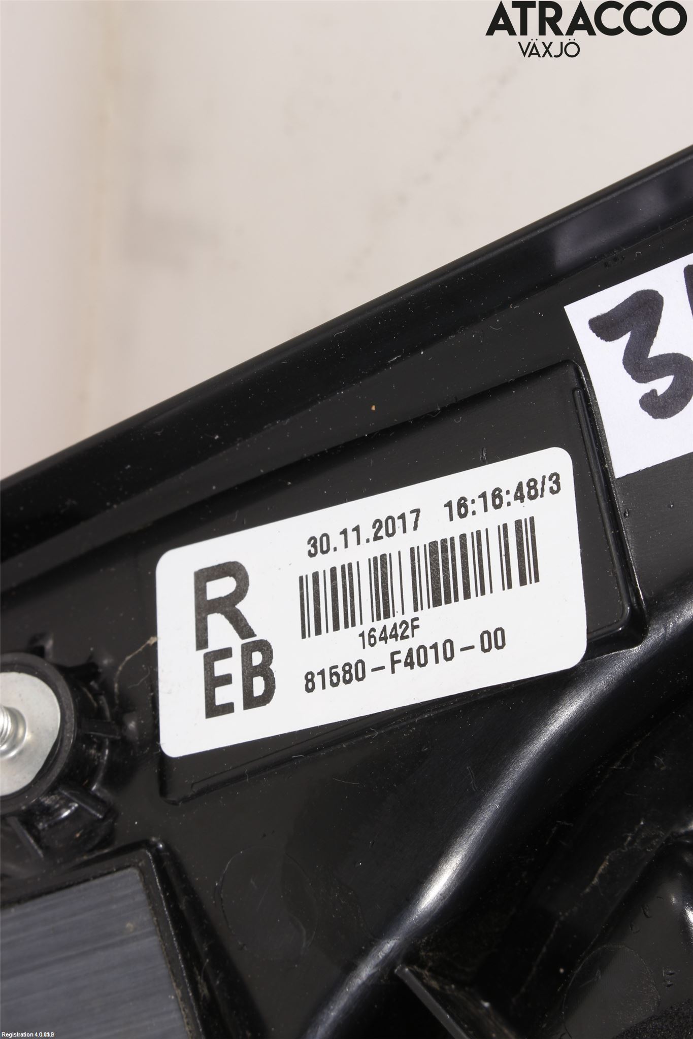 Toyota C-HR 16-23 Baklykt Høyre  På Luke(Indre)