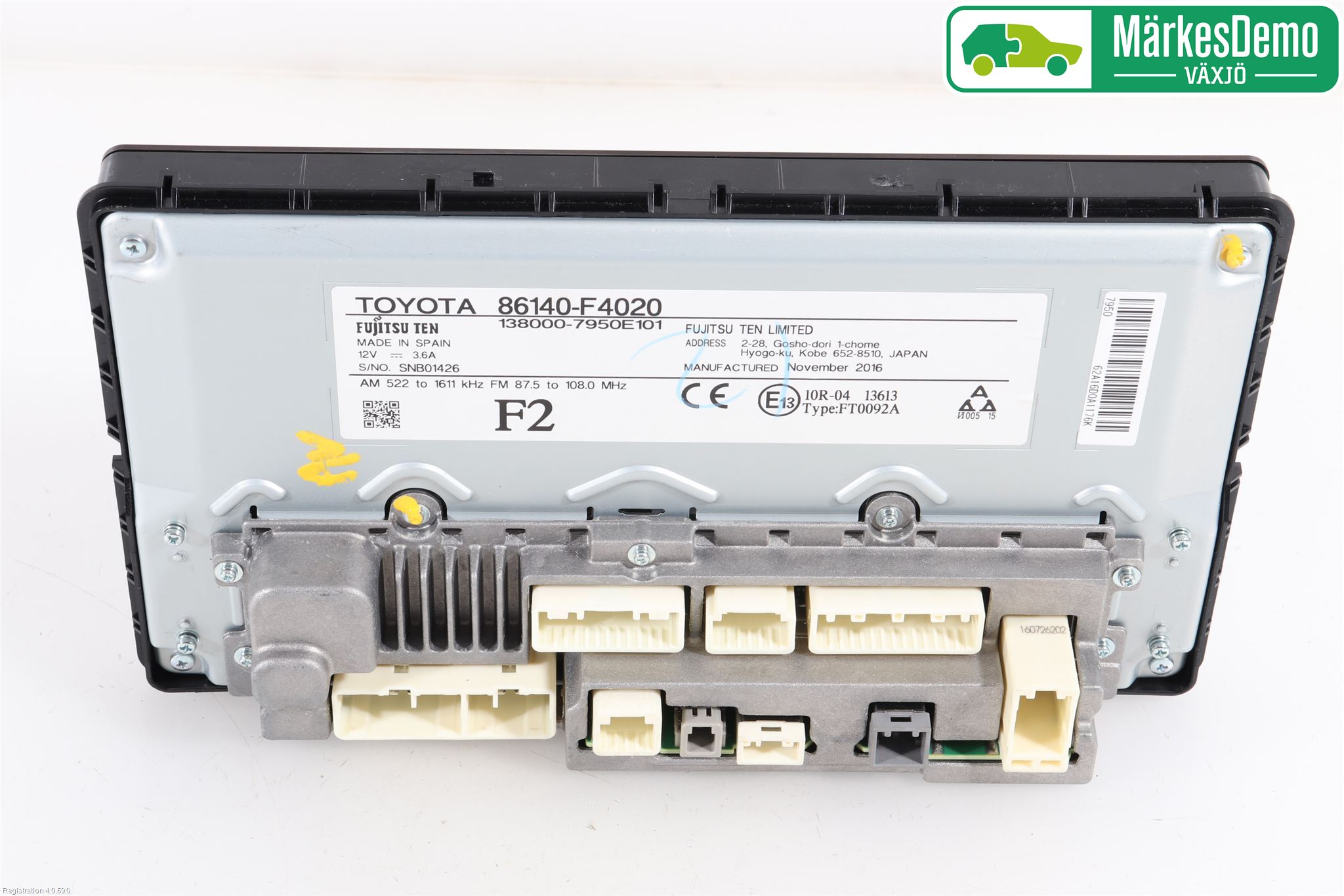 Toyota C-HR 16-23 Stereo Radio Med Cd