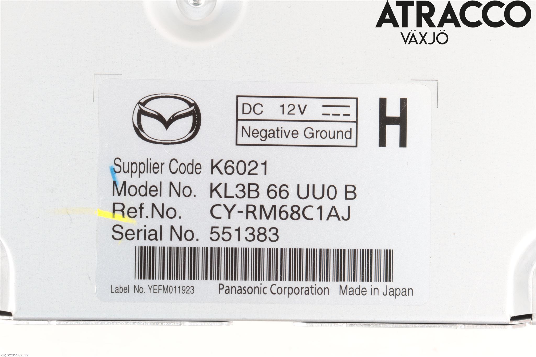 Mazda CX-5 17- Styreenhet Øvrig