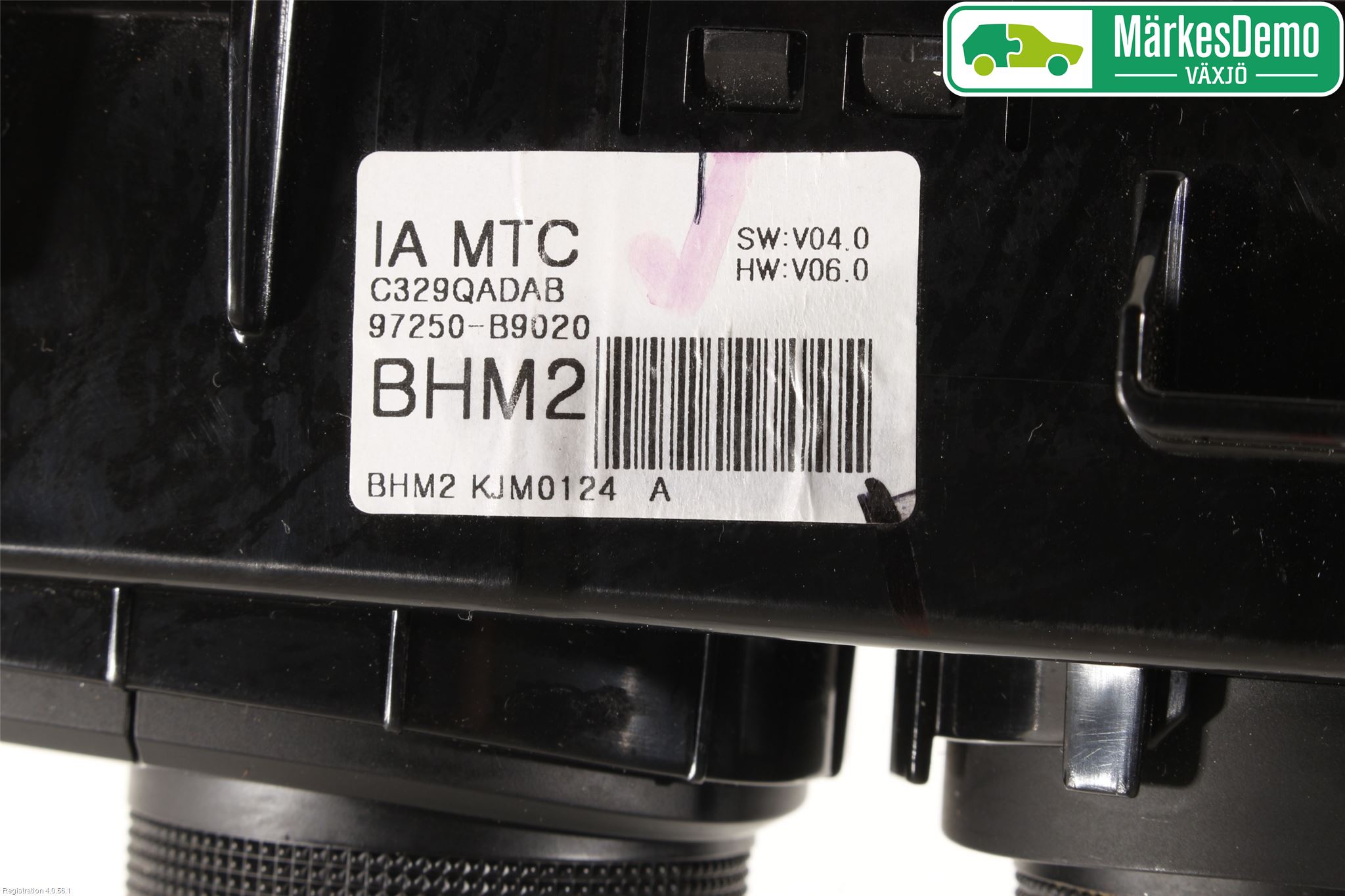 Hyundai i10 BA 14-16 Varme Ac Betjening-Display