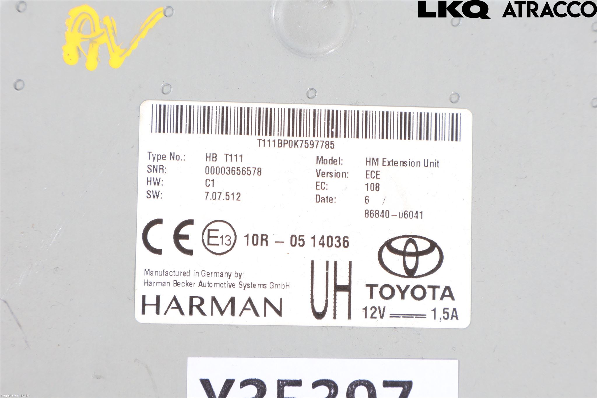 Toyota COROLLA 19- Stereo Radio Med Cd