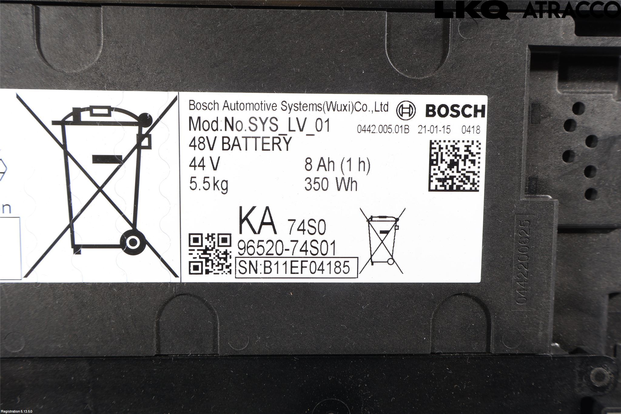 Suzuki VITARA 15- Hybrid Batteri