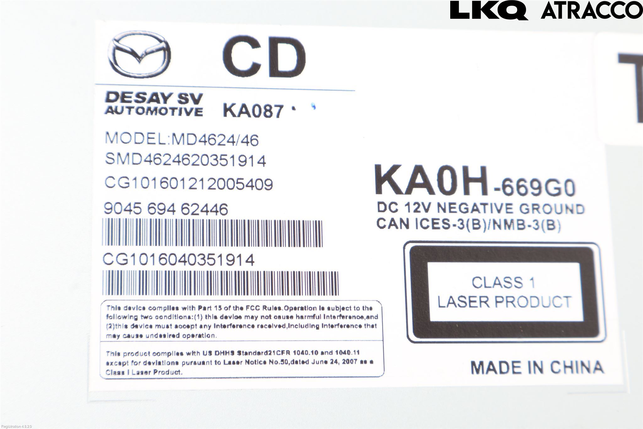 Mazda CX-5 12-17 Stereo Radio Med Cd