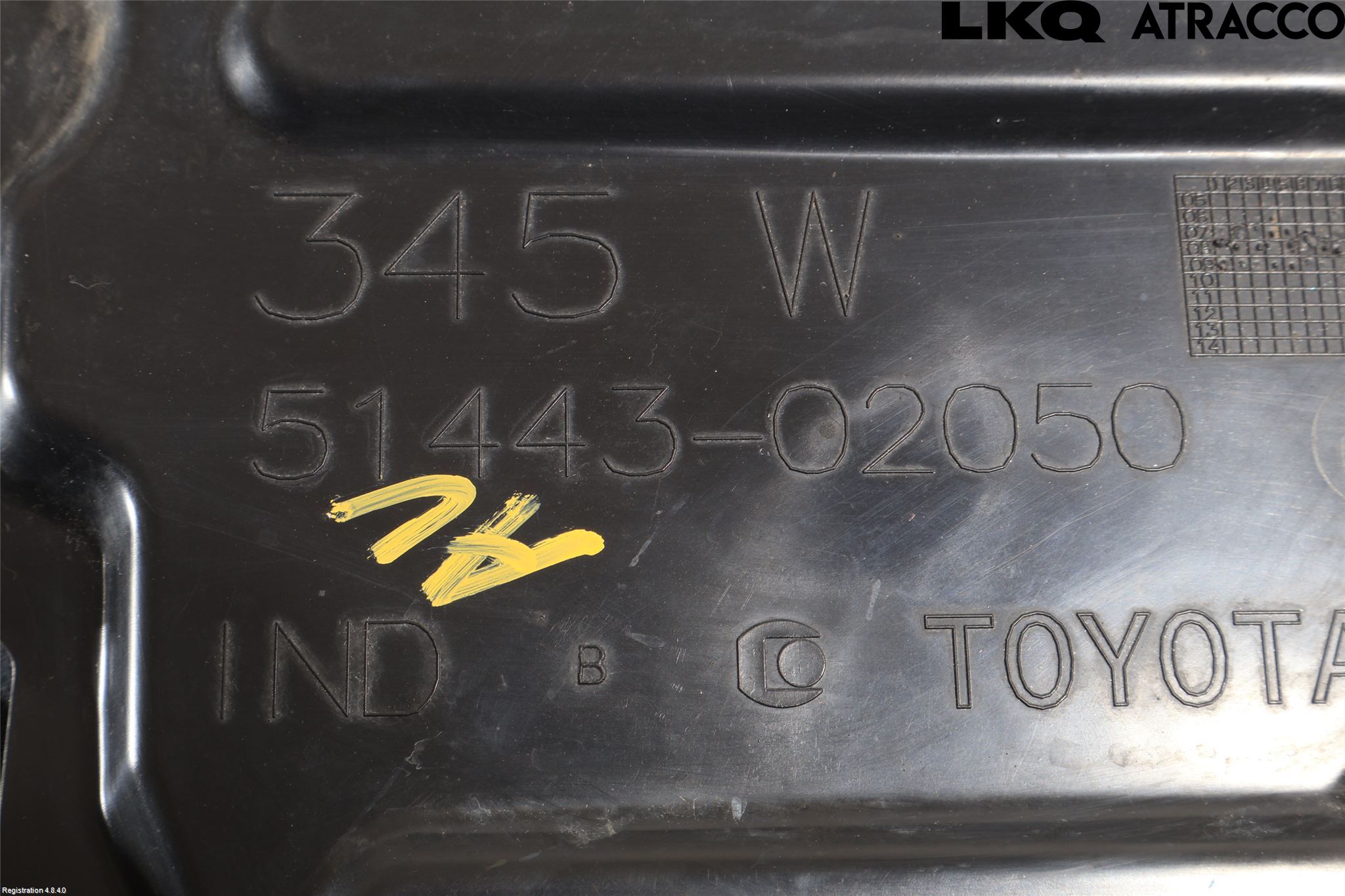 Toyota AVENSIS 09-15 Bunnplate U Motor-Gear-Dørk