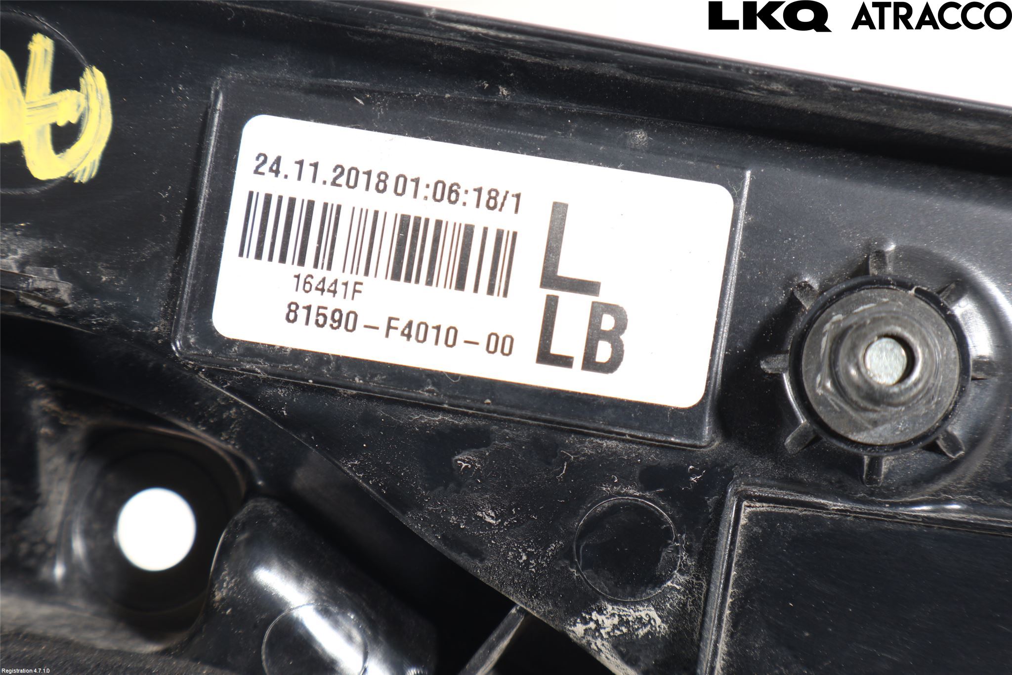 Toyota C-HR 16-23 Baklykt Venstre  På Luke(Indre