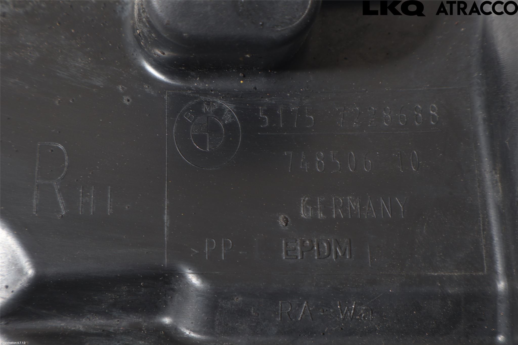 BMW 5 F10/F11/F18 09-17 Bunnplate U Motor-Gear-Dørk