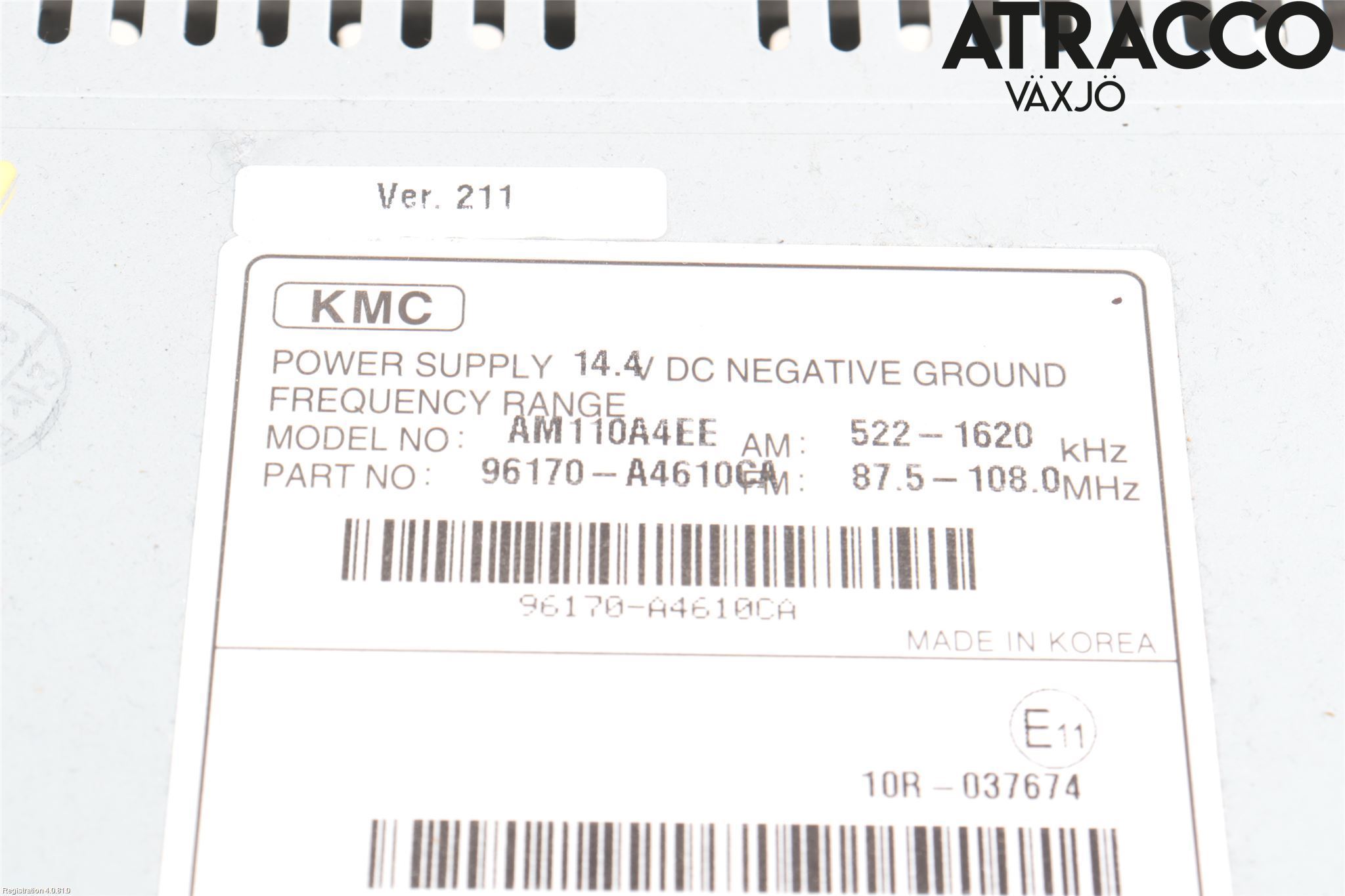 Kia CARENS III 13-19 Stereo Radio Med Cd