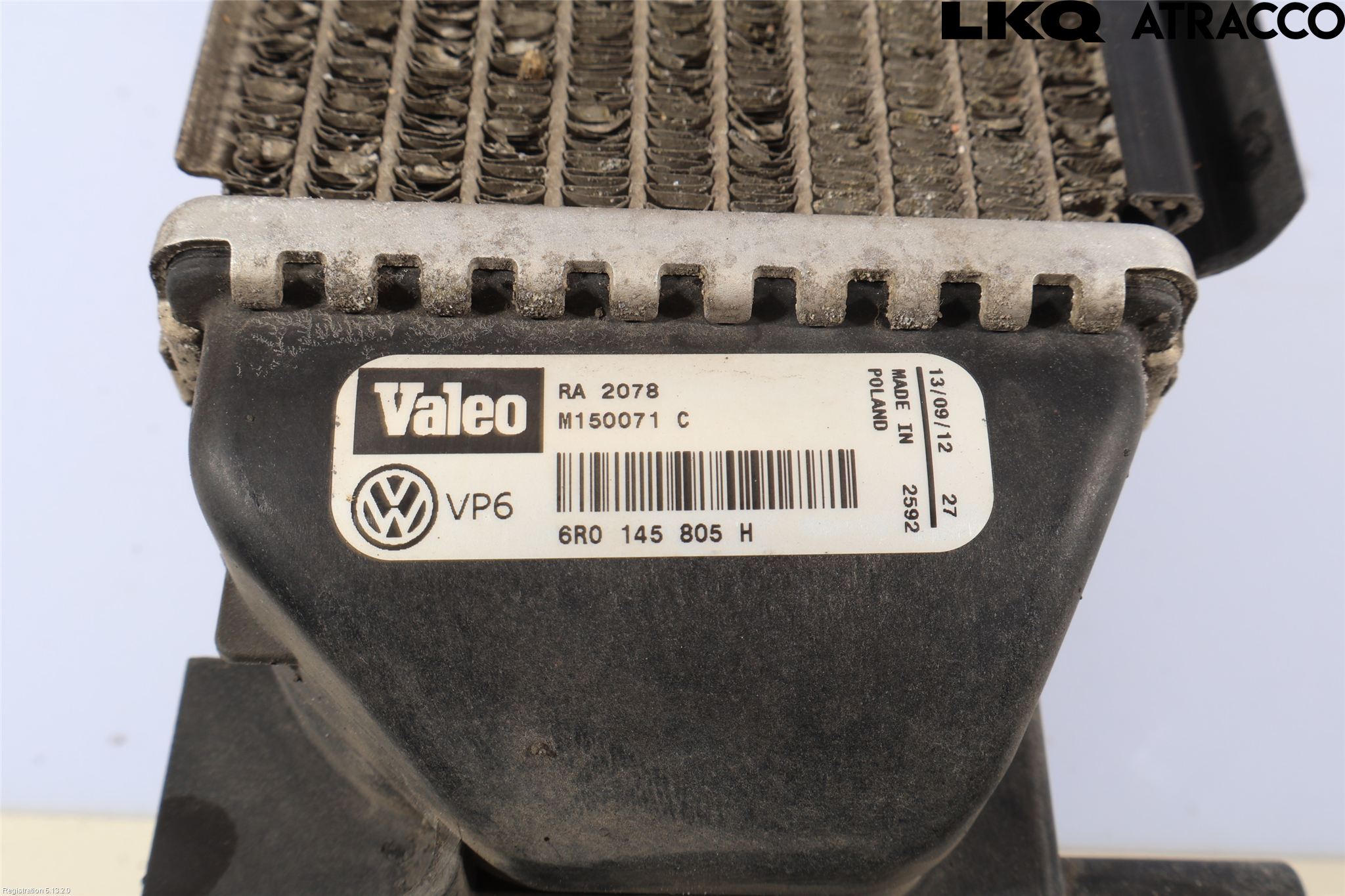 Volkswagen VW POLO 10-17 Radiator Manuell