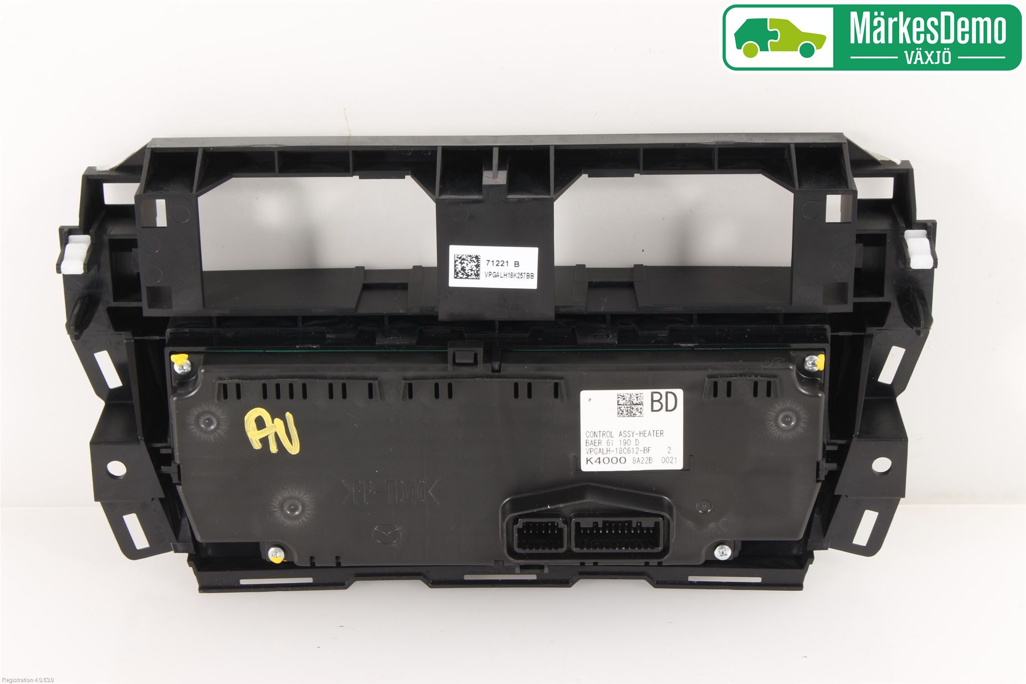 Mazda 3 III 14-19 Varme Ac Betjening-Display
