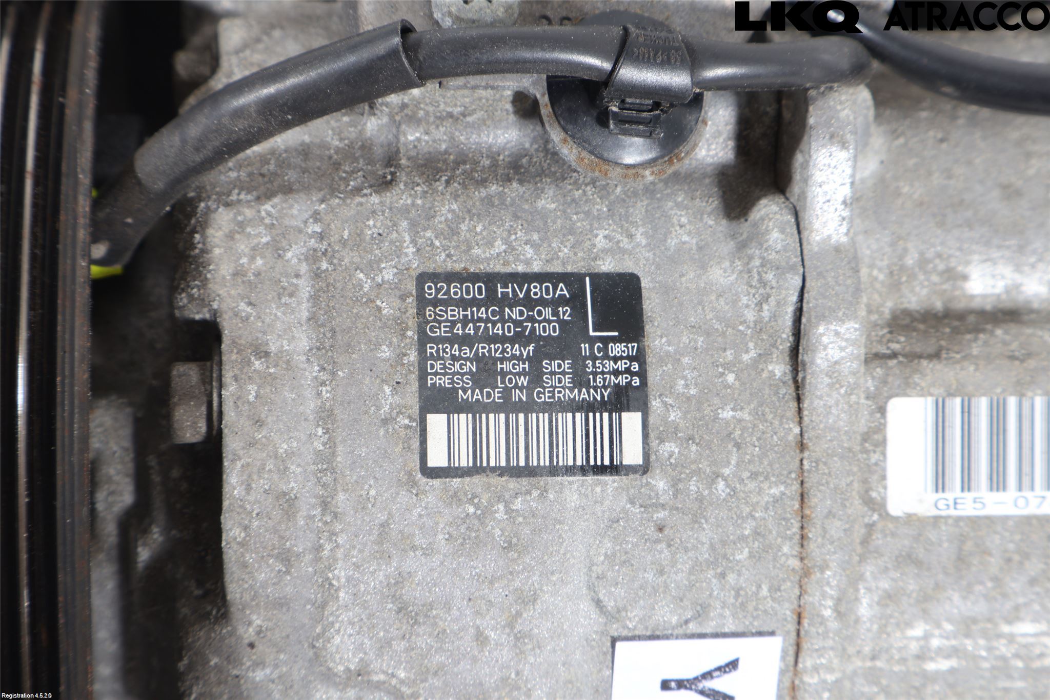 Nissan QASHQAI 17-21 Varme Ac Kompressor