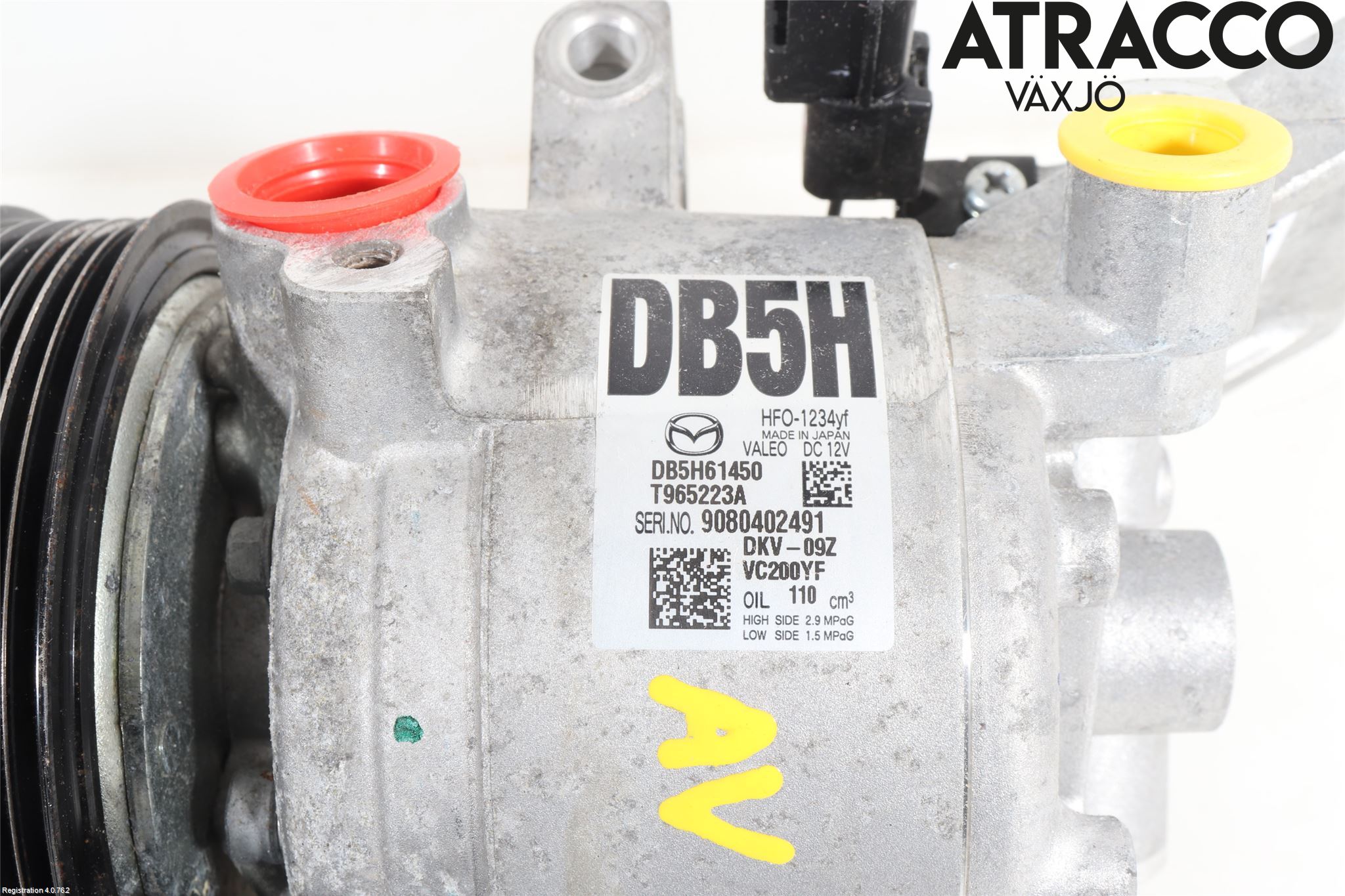 Mazda 2 (DJ) 15-22 Varme Ac Kompressor