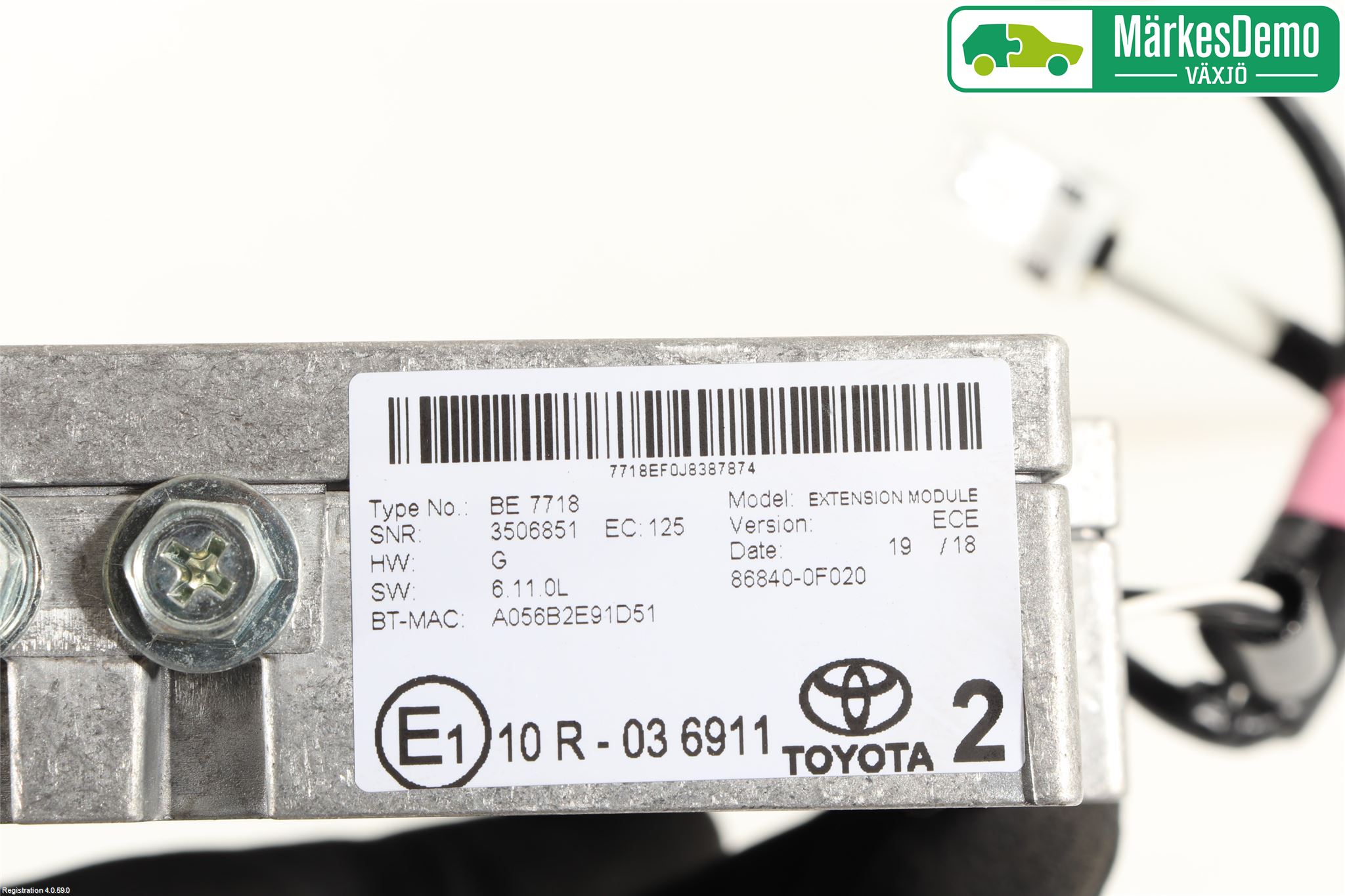 Toyota YARIS XP130 15-20 Stereo Radio Med Cd