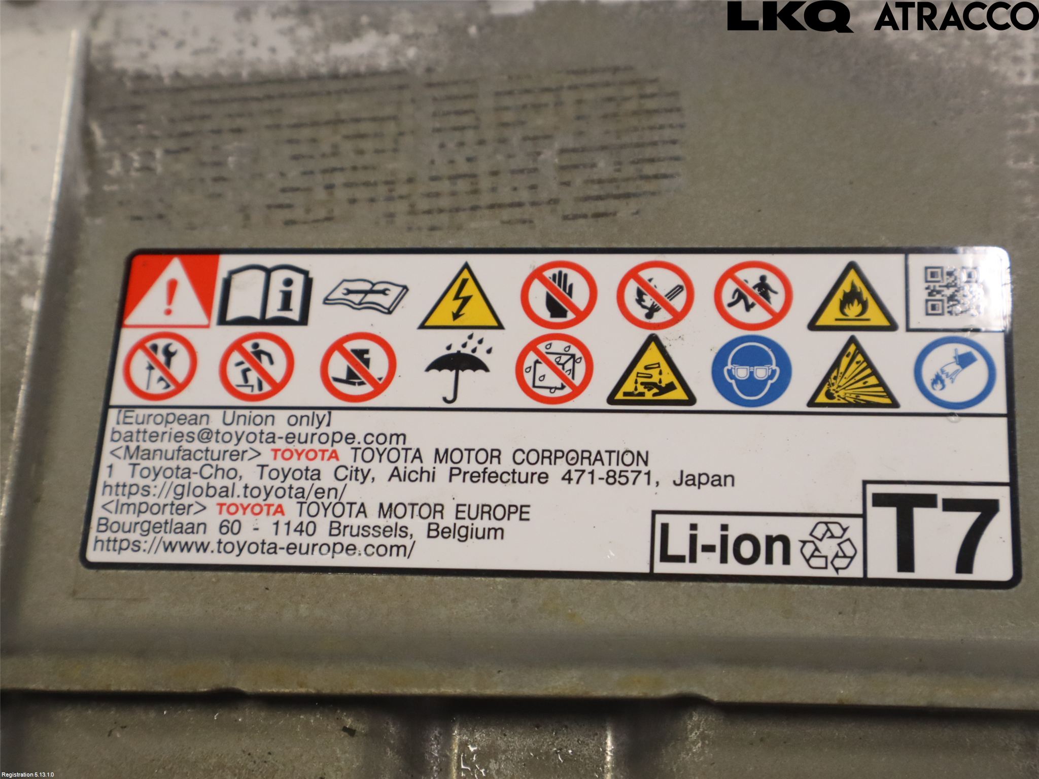Toyota RAV4 19- Hybrid Batteri