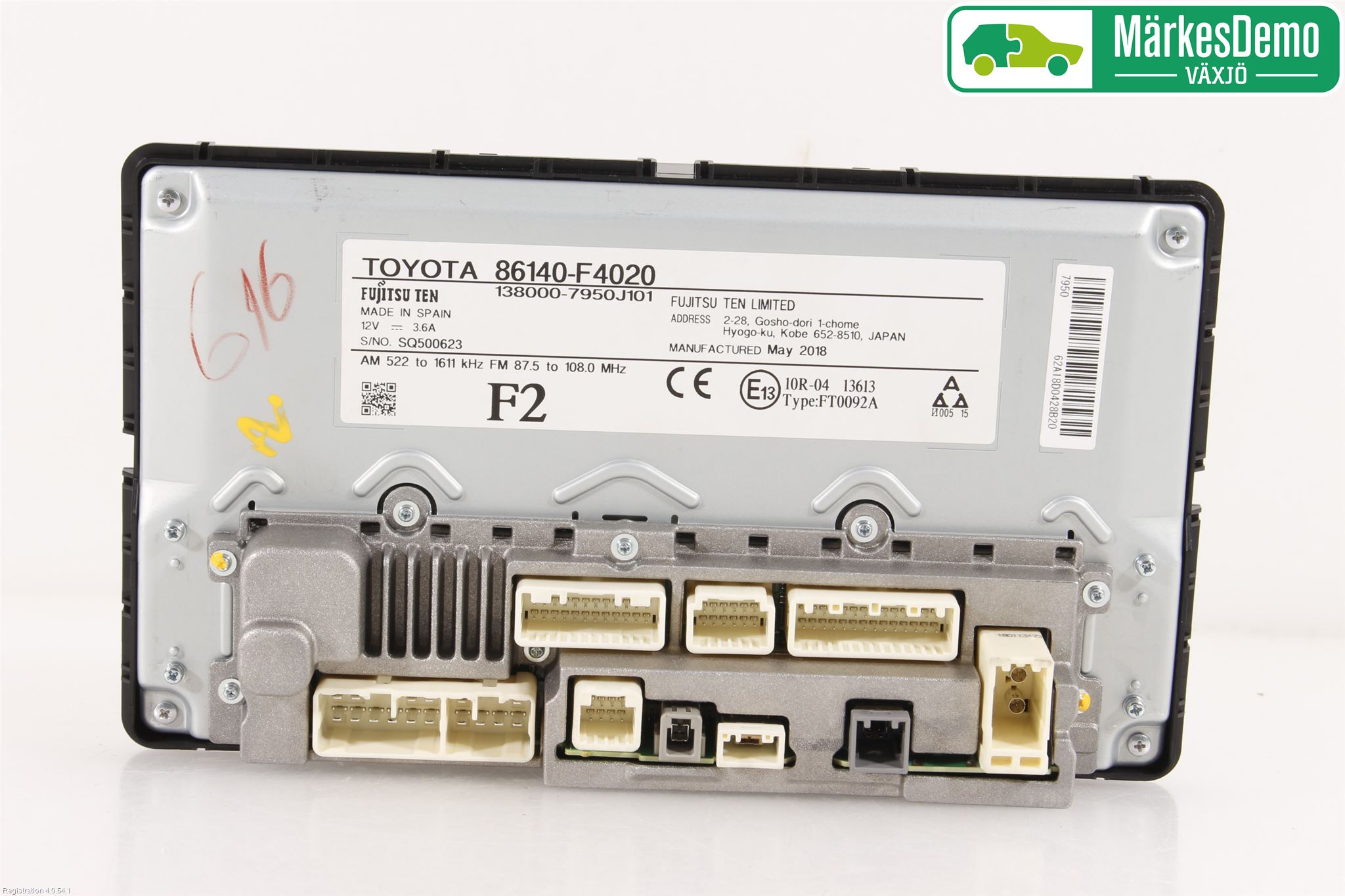 Toyota C-HR 16-23 Stereo Radio Med Cd
