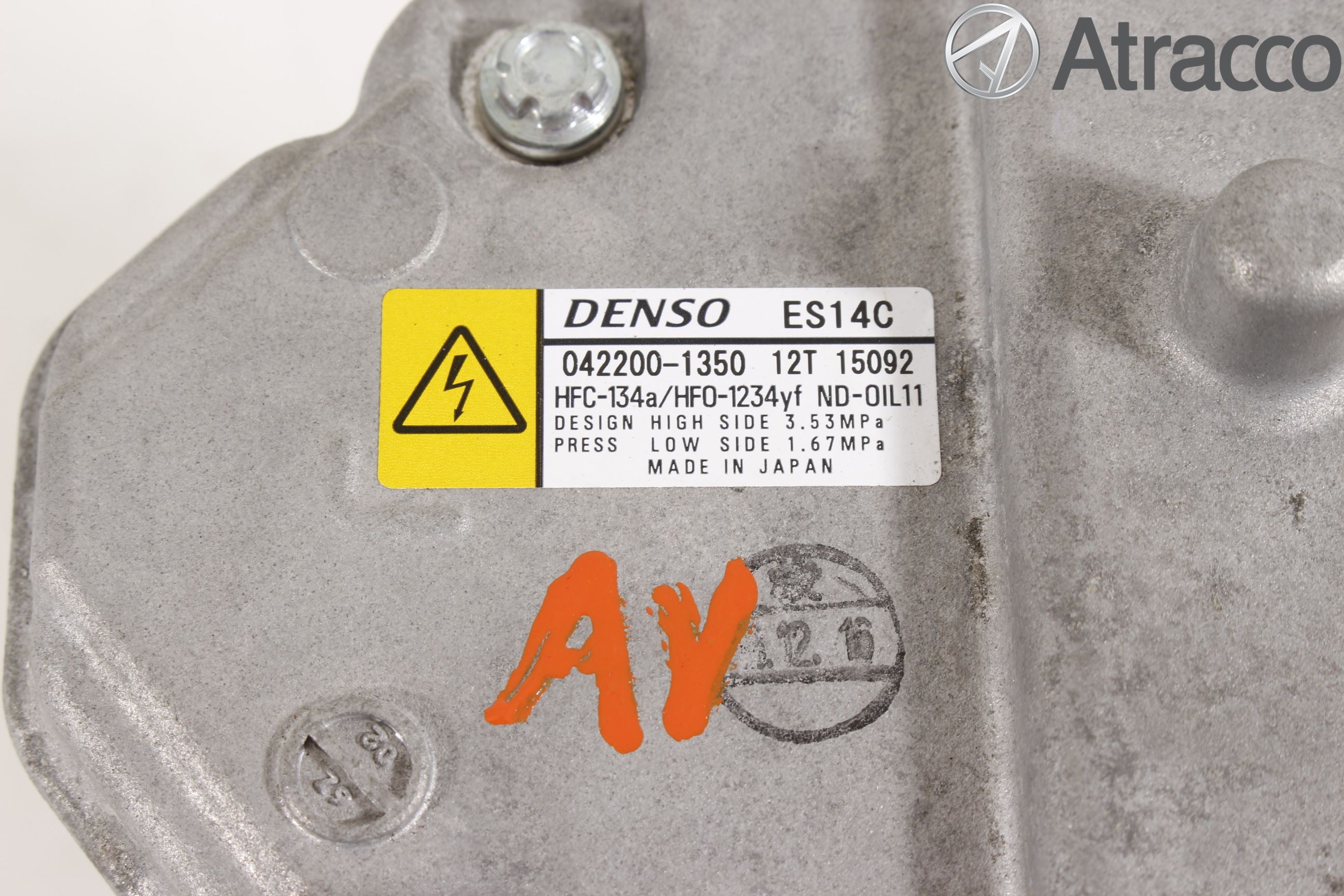 Toyota YARIS XP130 15-20 Varme Ac Kompressor