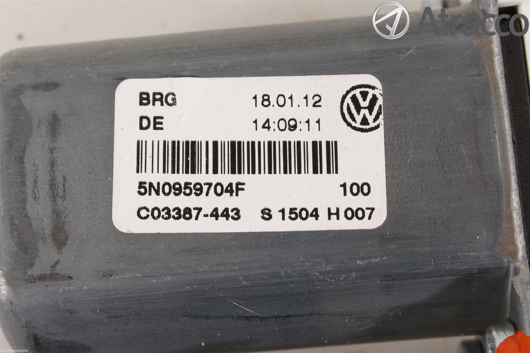 Volkswagen VW TIGUAN 07-16 Vindusheismotor