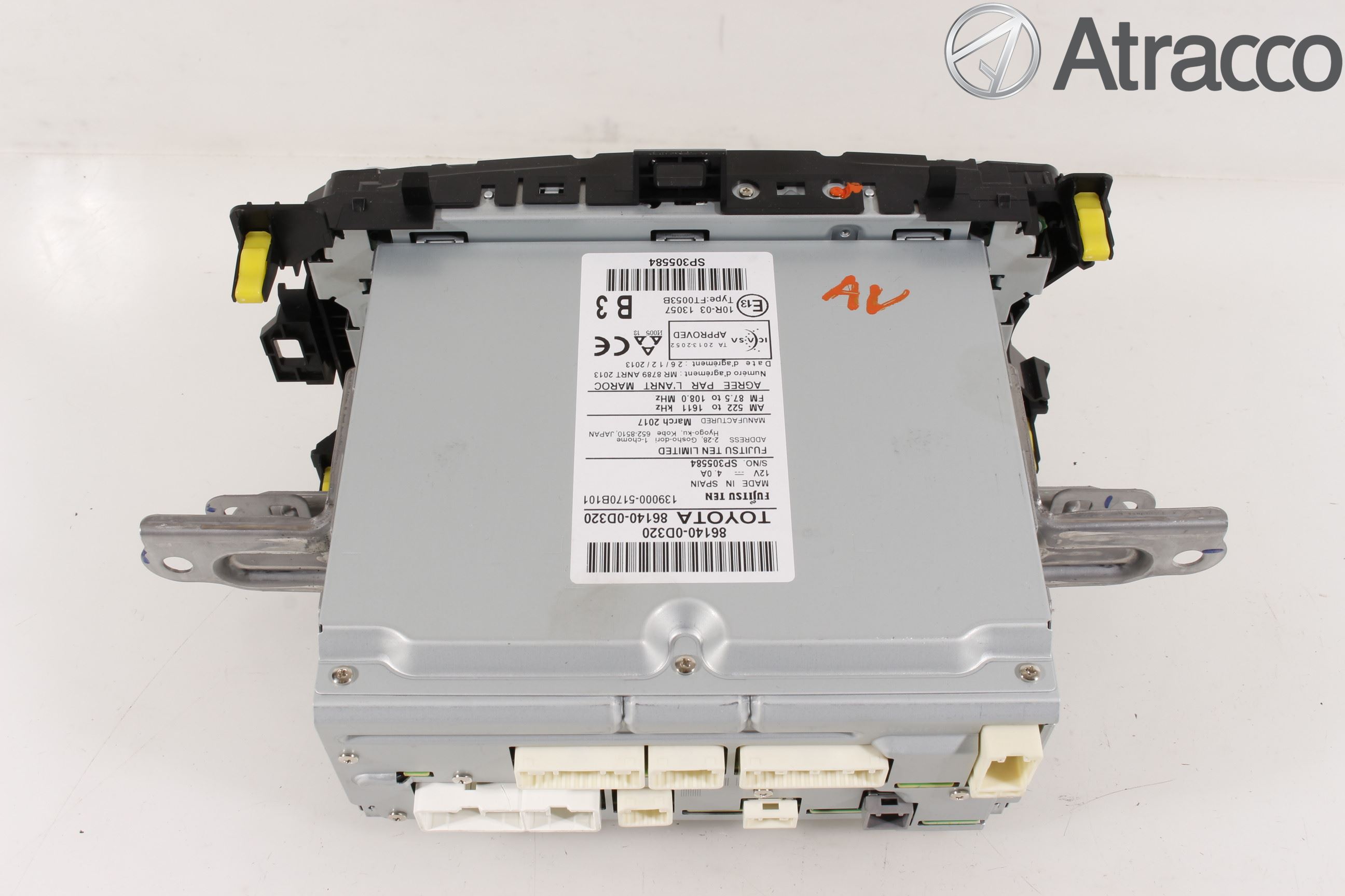 Toyota YARIS XP130 15-20 Stereo Radio Med Cd