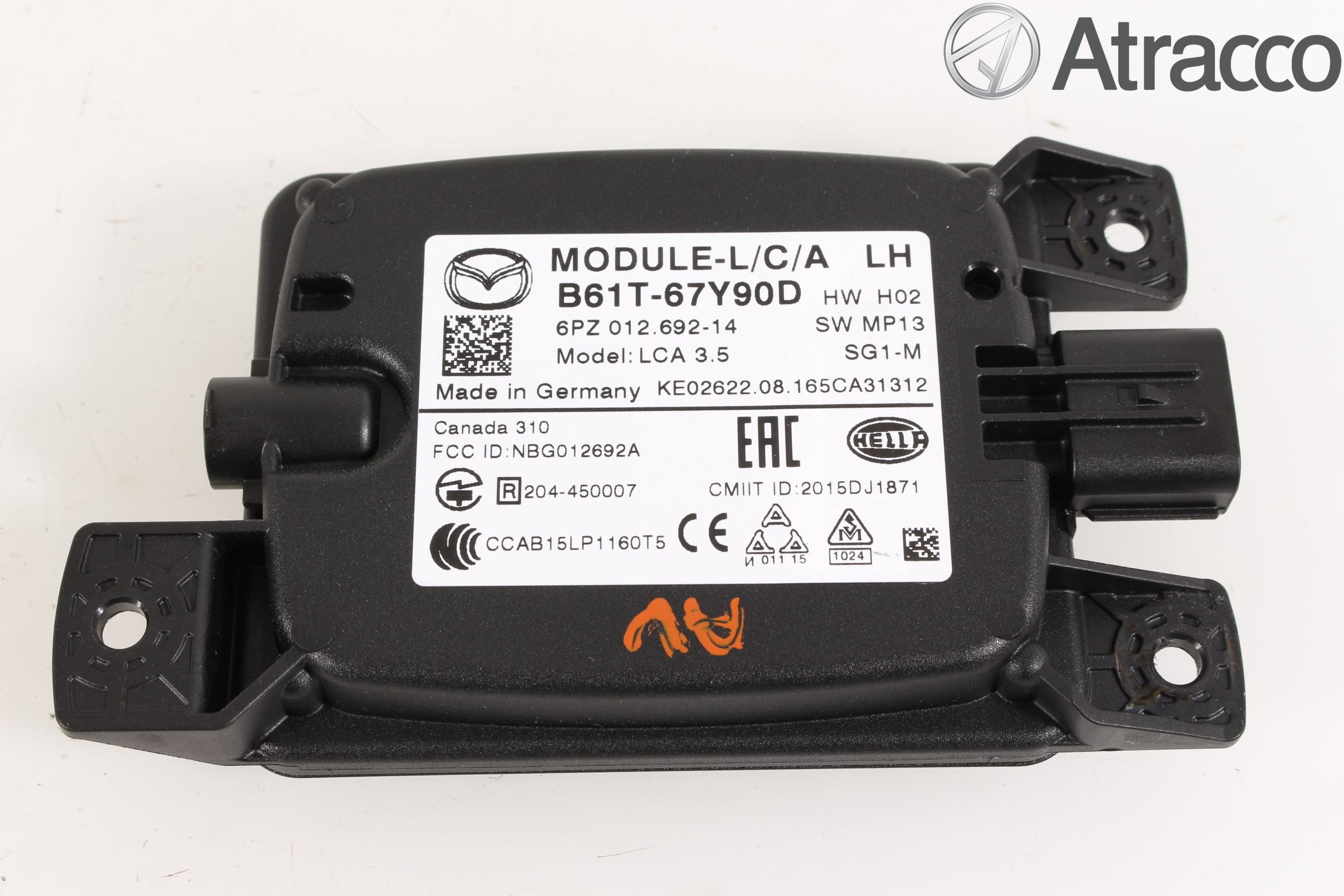 Mazda 3 III 14-19 Sensor Kollisjonsbeskyttelse