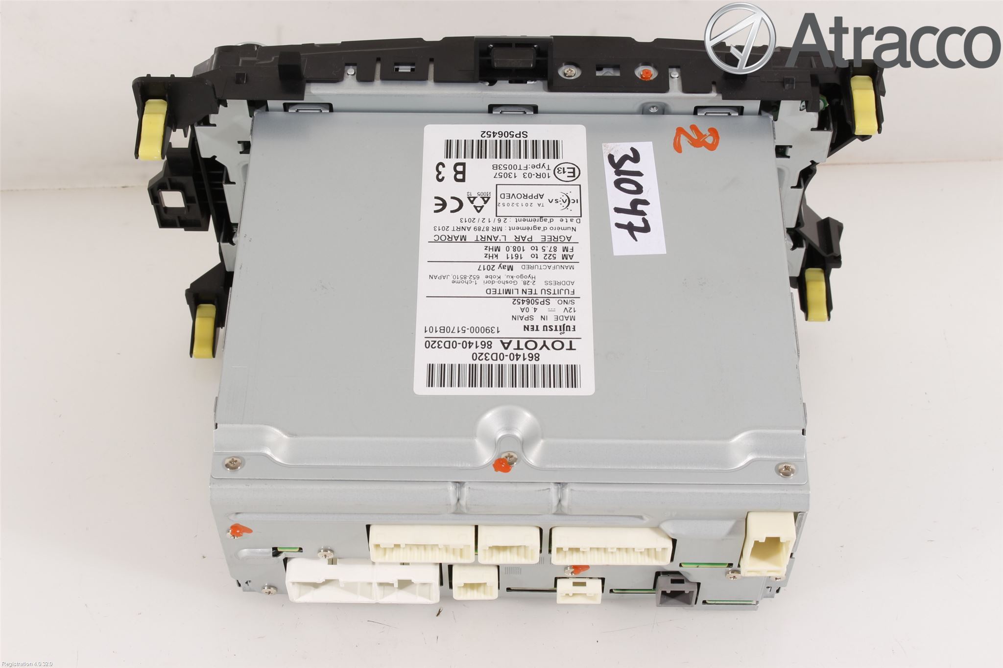 Toyota YARIS XP130 15-20 Stereo Radio Med Cd
