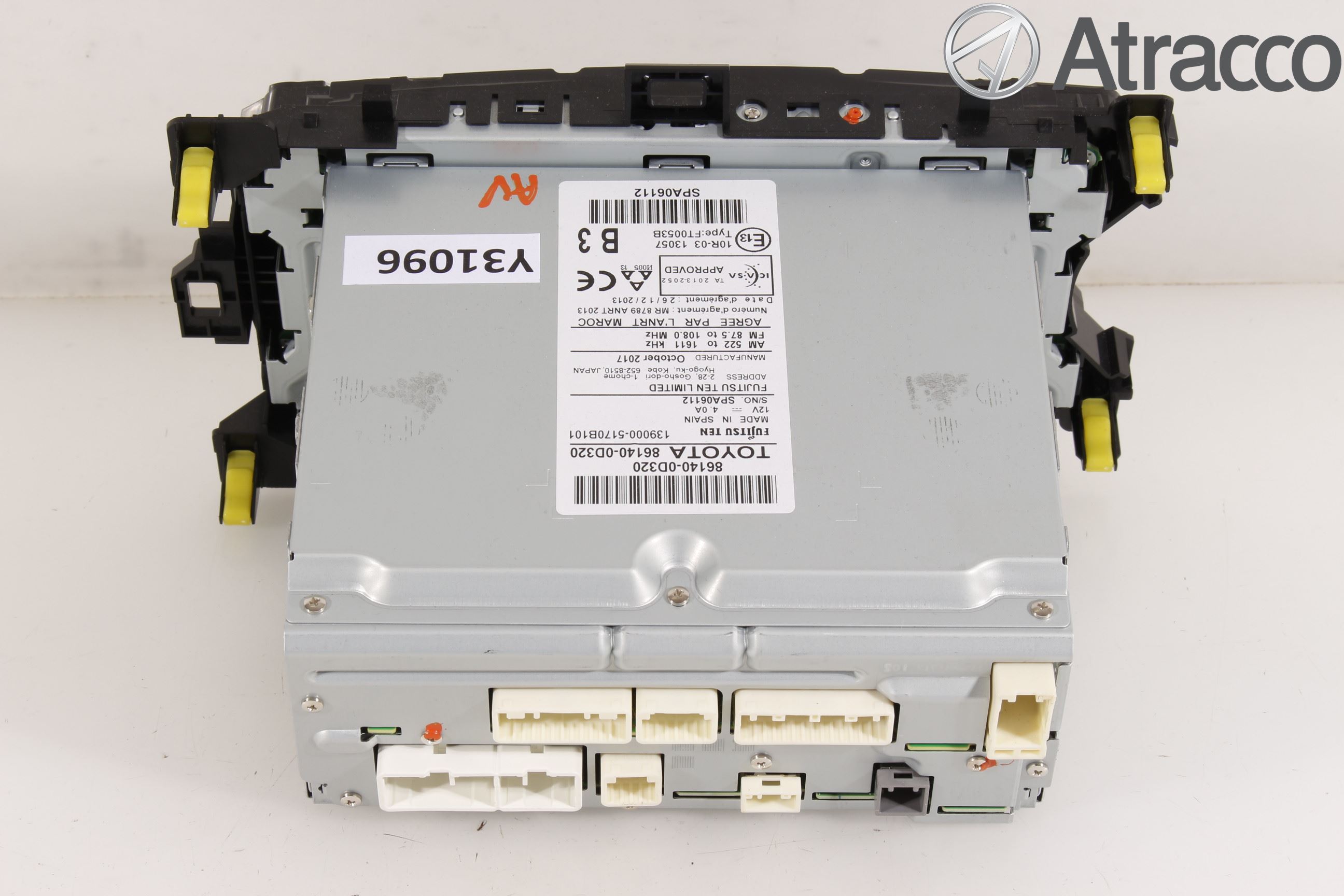 Toyota YARIS XP130 15-20 Stereo Radio Med Cd