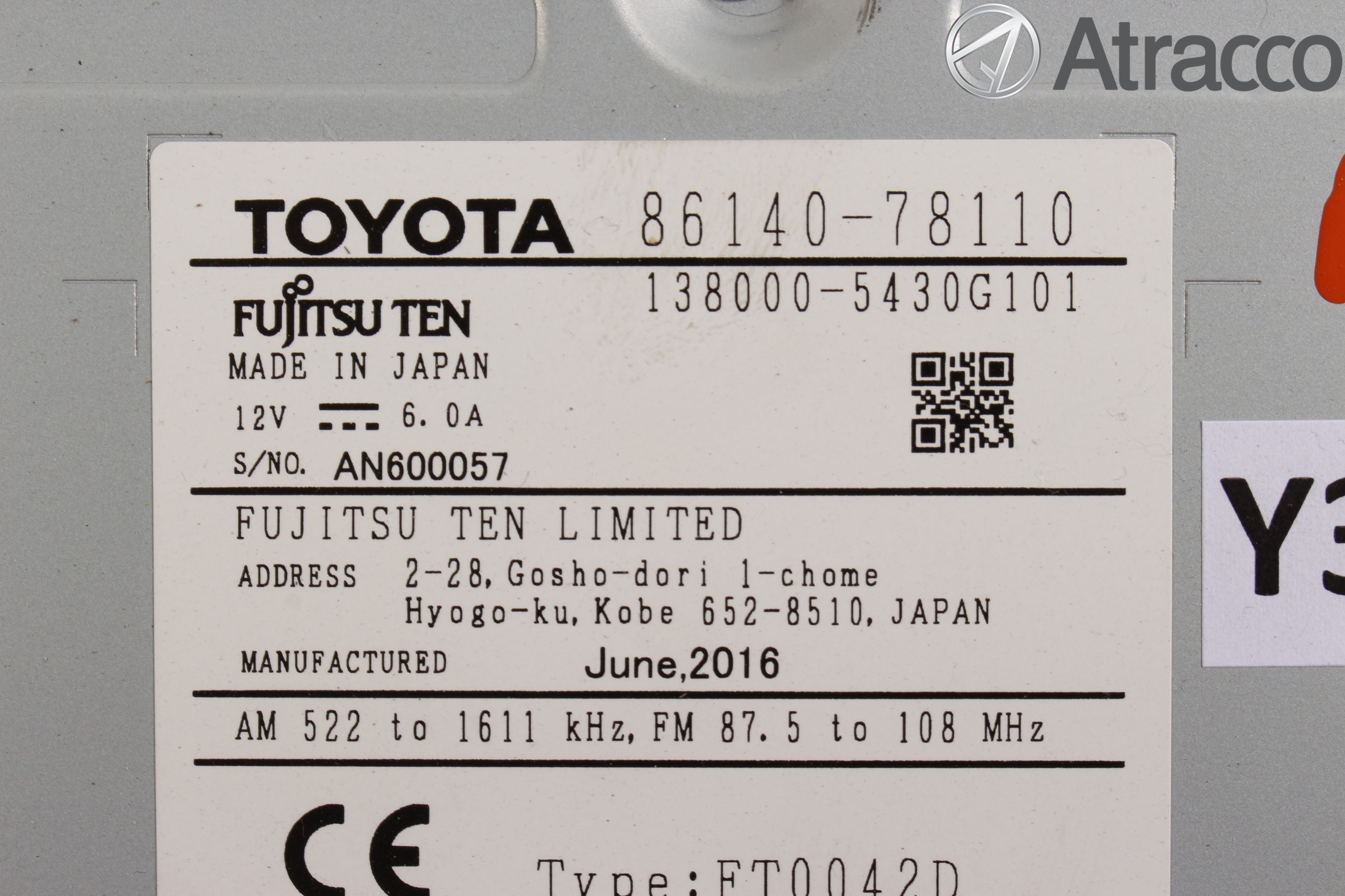 Lexus NX 300h 15-21 Stereo Radio Med Cd