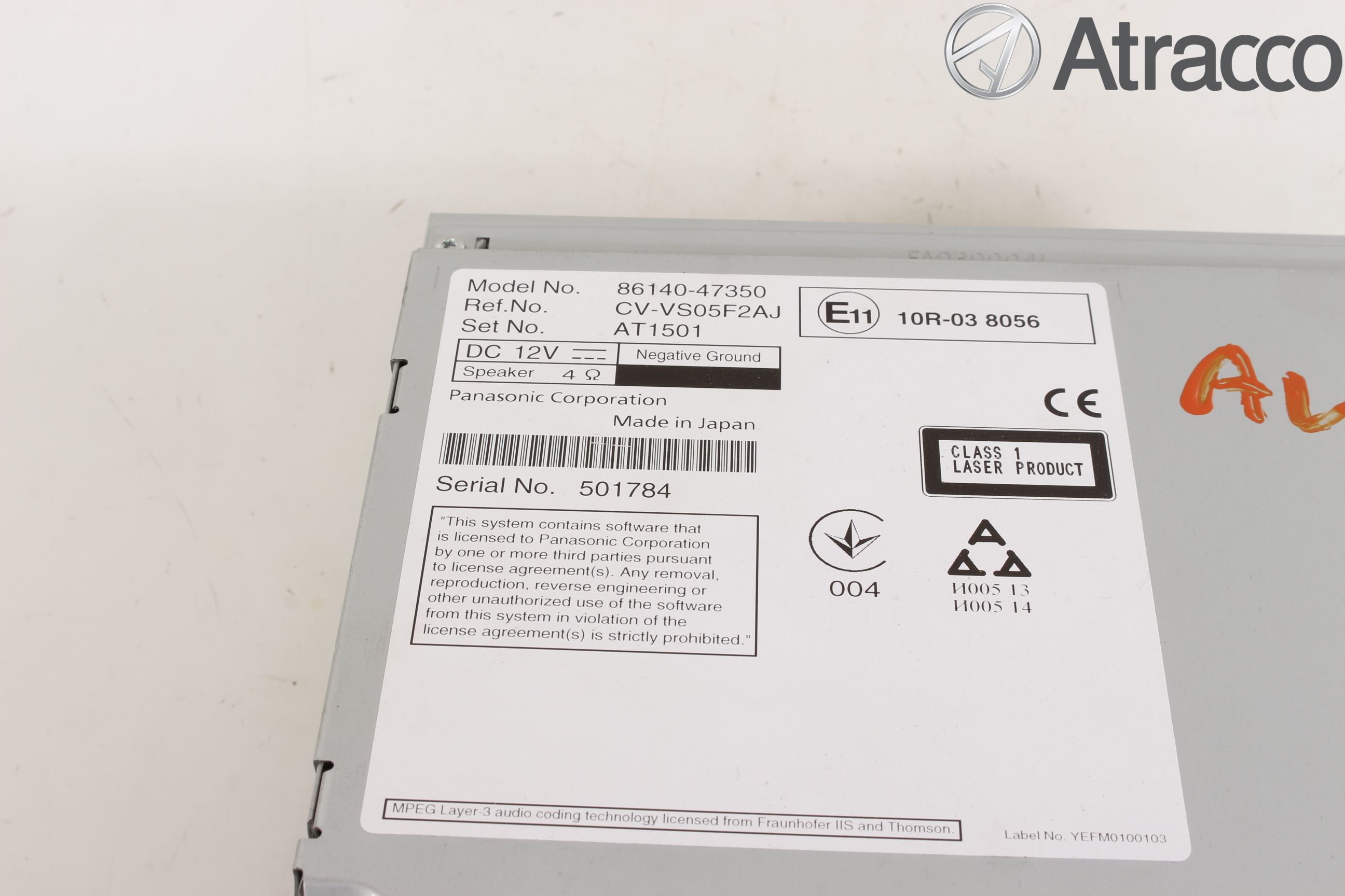 Toyota PRIUS (ZVW50) 16-21 Stereo Radio Med Cd