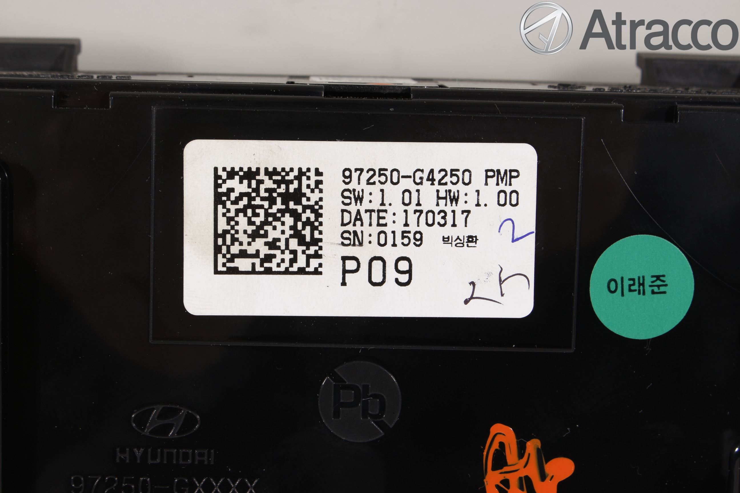 Hyundai i30 PD 17- Varme Ac Betjening-Display
