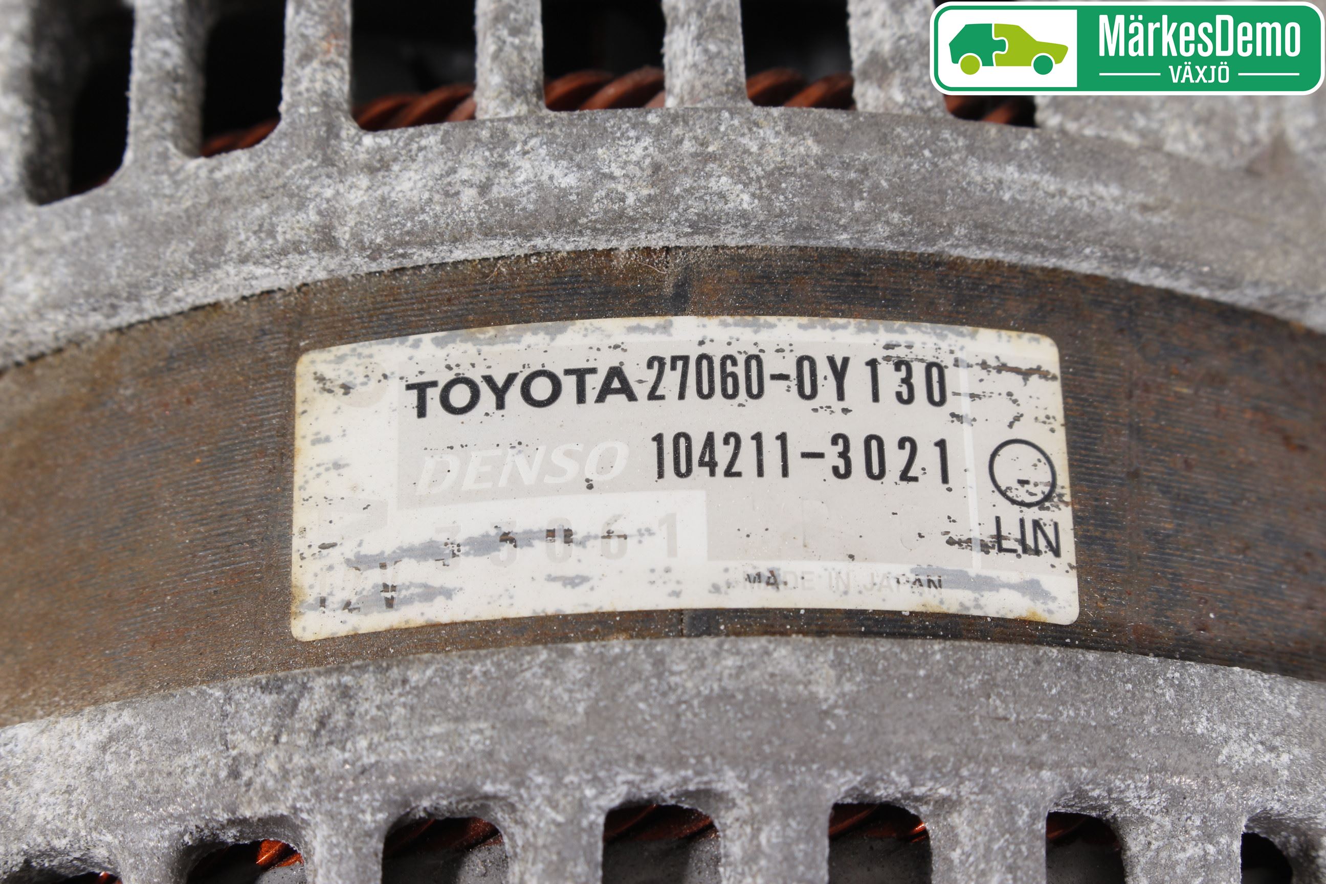 Toyota YARIS XP130 12-14 Dynamo