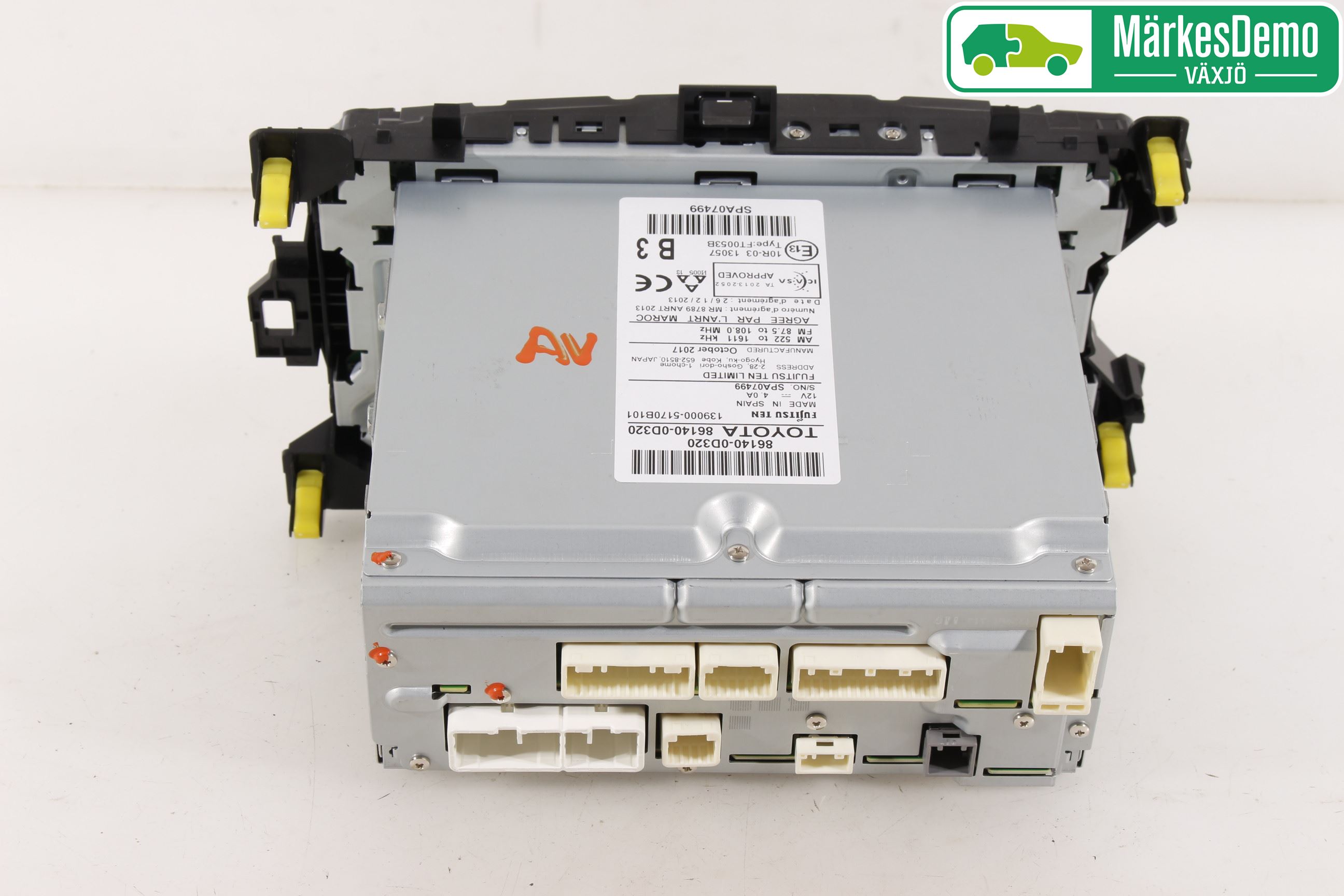 Toyota YARIS XP130 15-20 Stereo Radio Med Cd