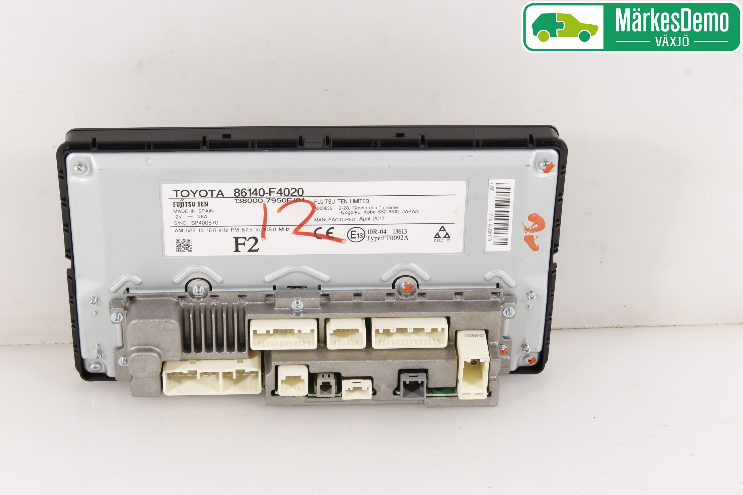 Toyota C-HR 16-23 Stereo Radio Med Cd