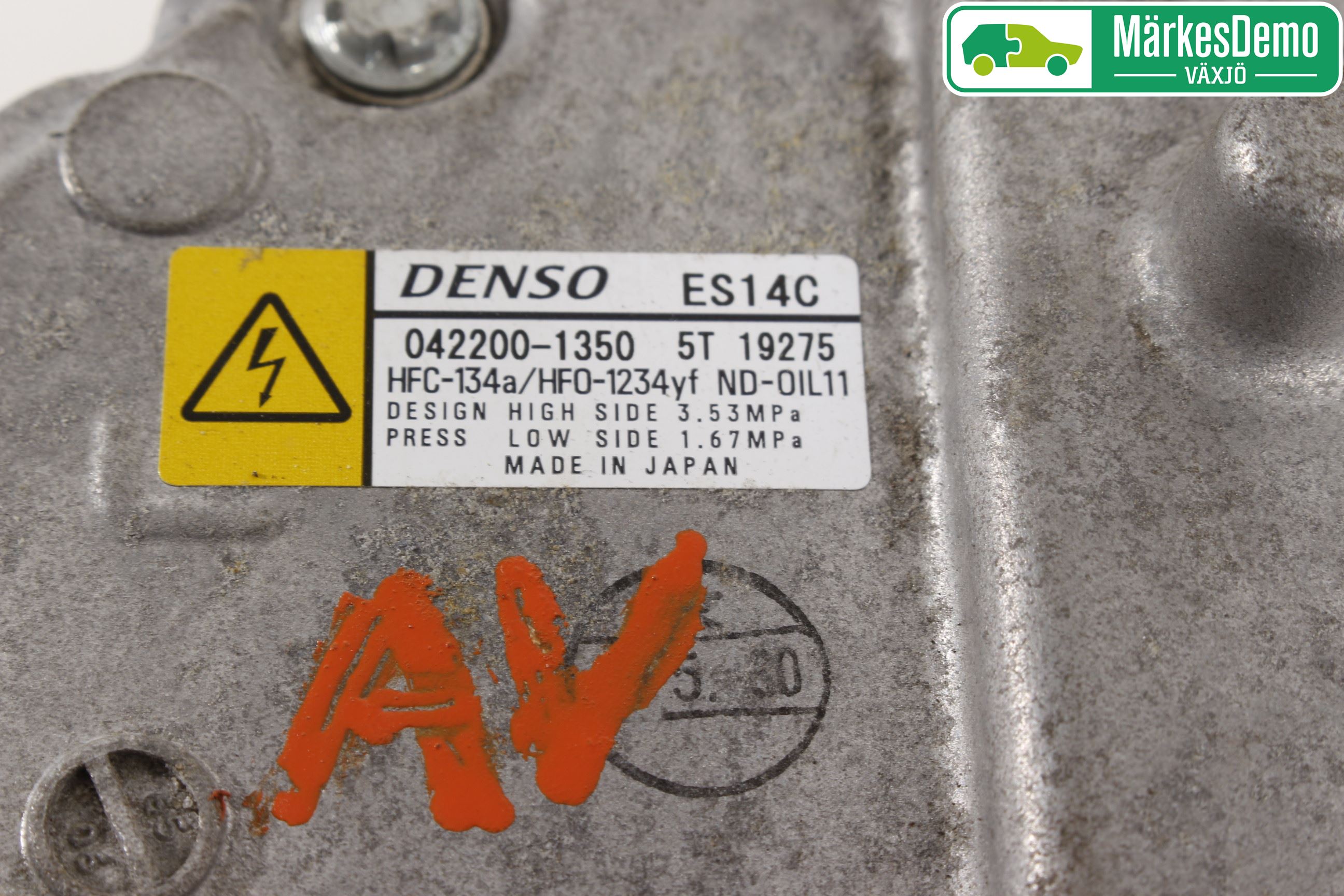 Toyota YARIS XP130 15-20 Varme Ac Kompressor