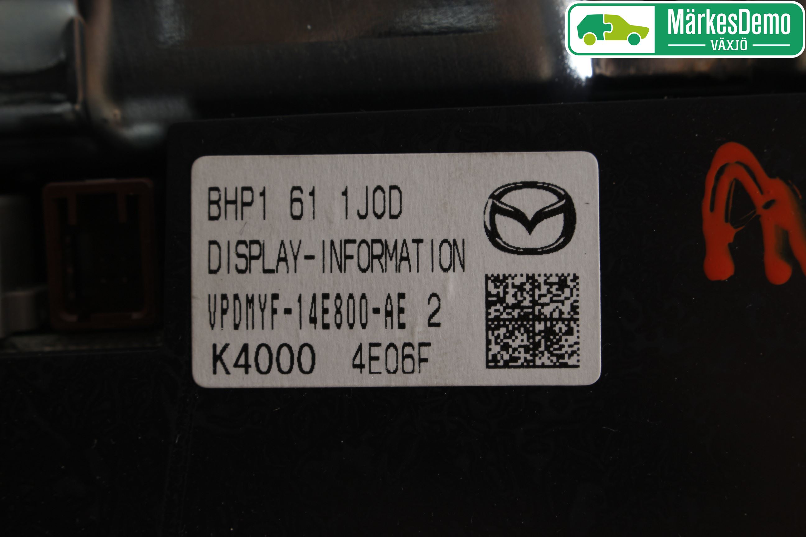 Mazda 3 III 14-19 Stereo Radio Med Cd