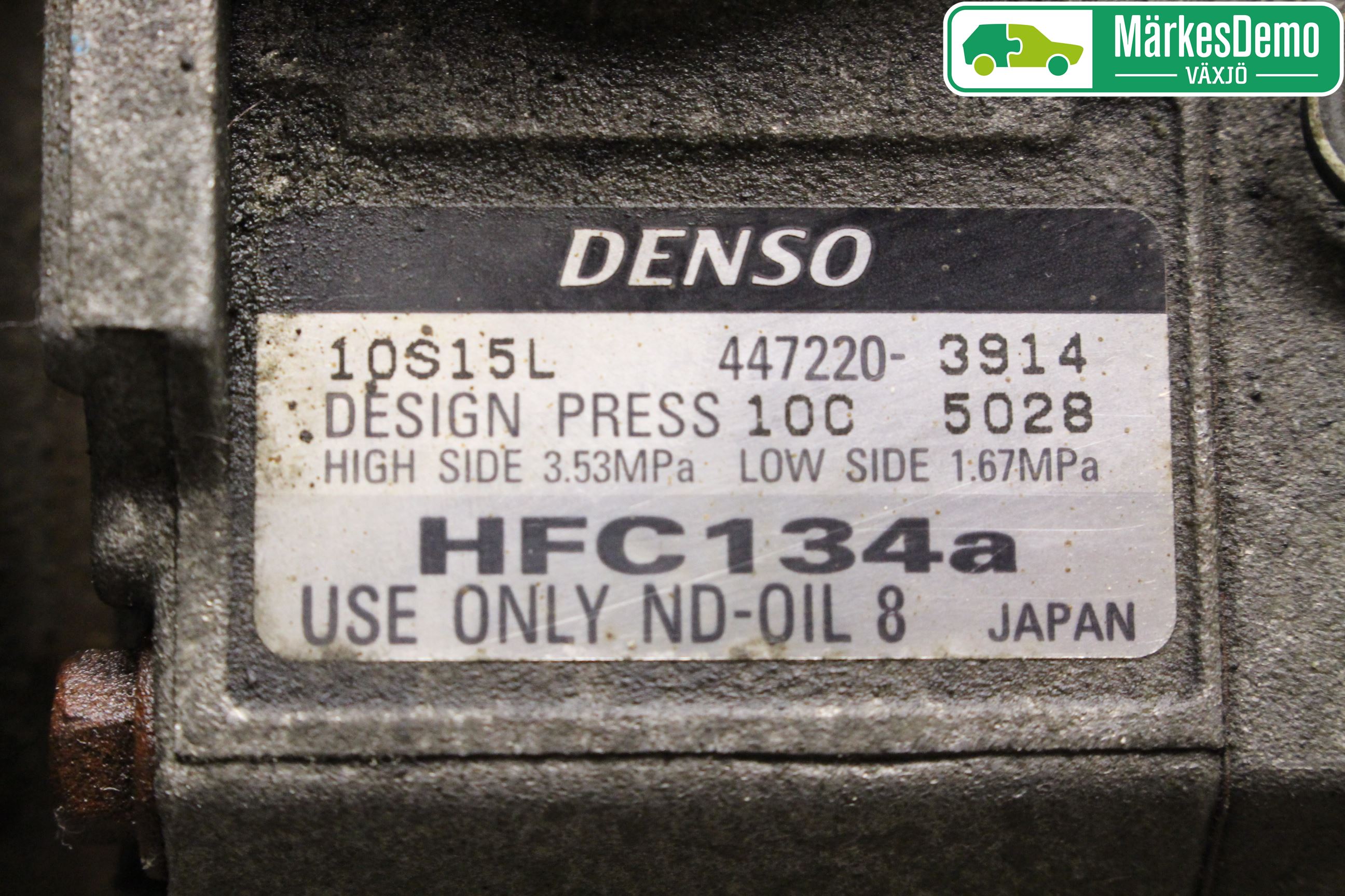 Toyota AVENSIS 98-02 Varme Ac Kompressor
