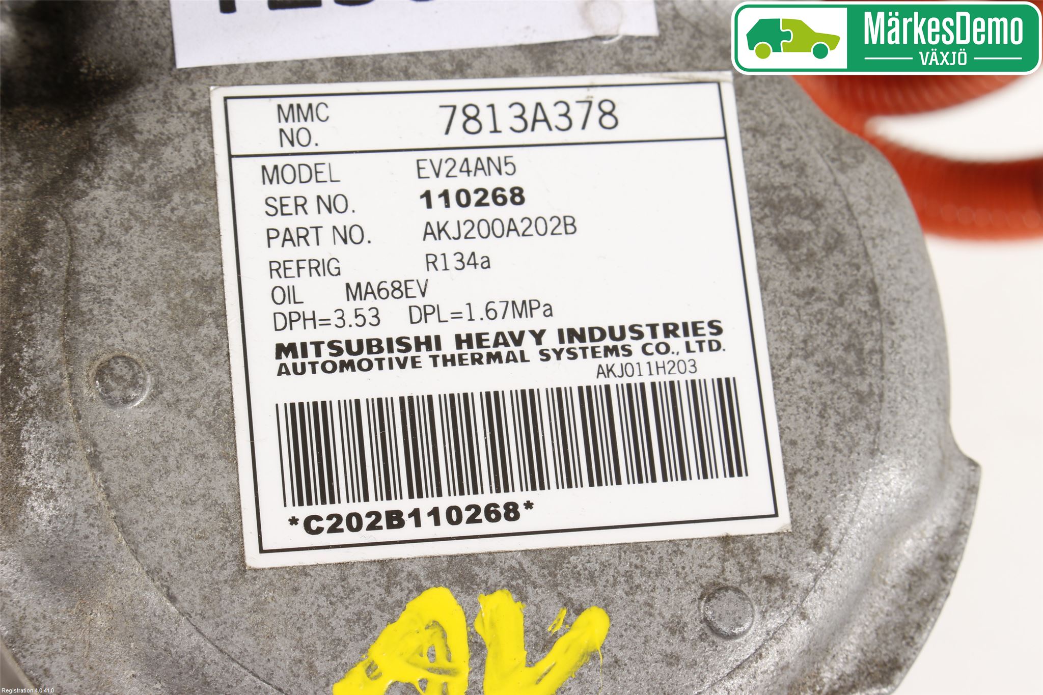 Mitsubishi OUTLANDER 13-21 Varme Ac Kompressor