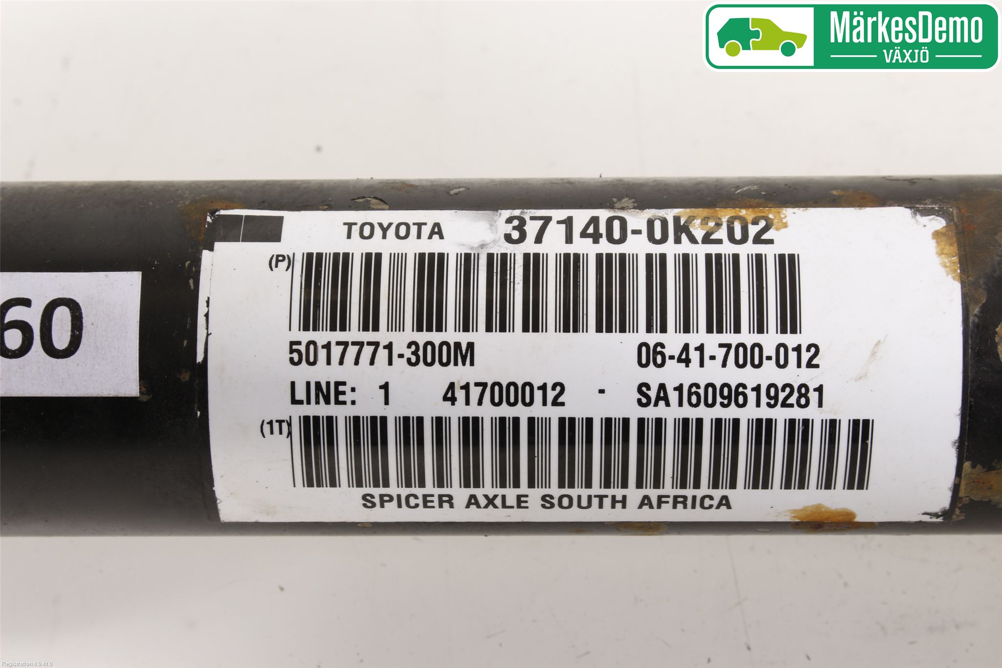 Toyota HILUX 05-16 Mellomaksel Fremre 4Wd