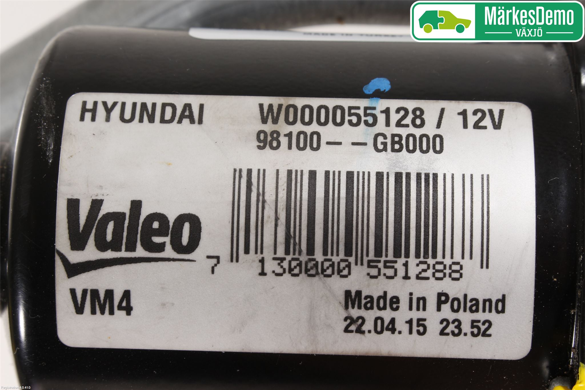 Hyundai i20 GB 15-20 Viskeroverføring Frontrute