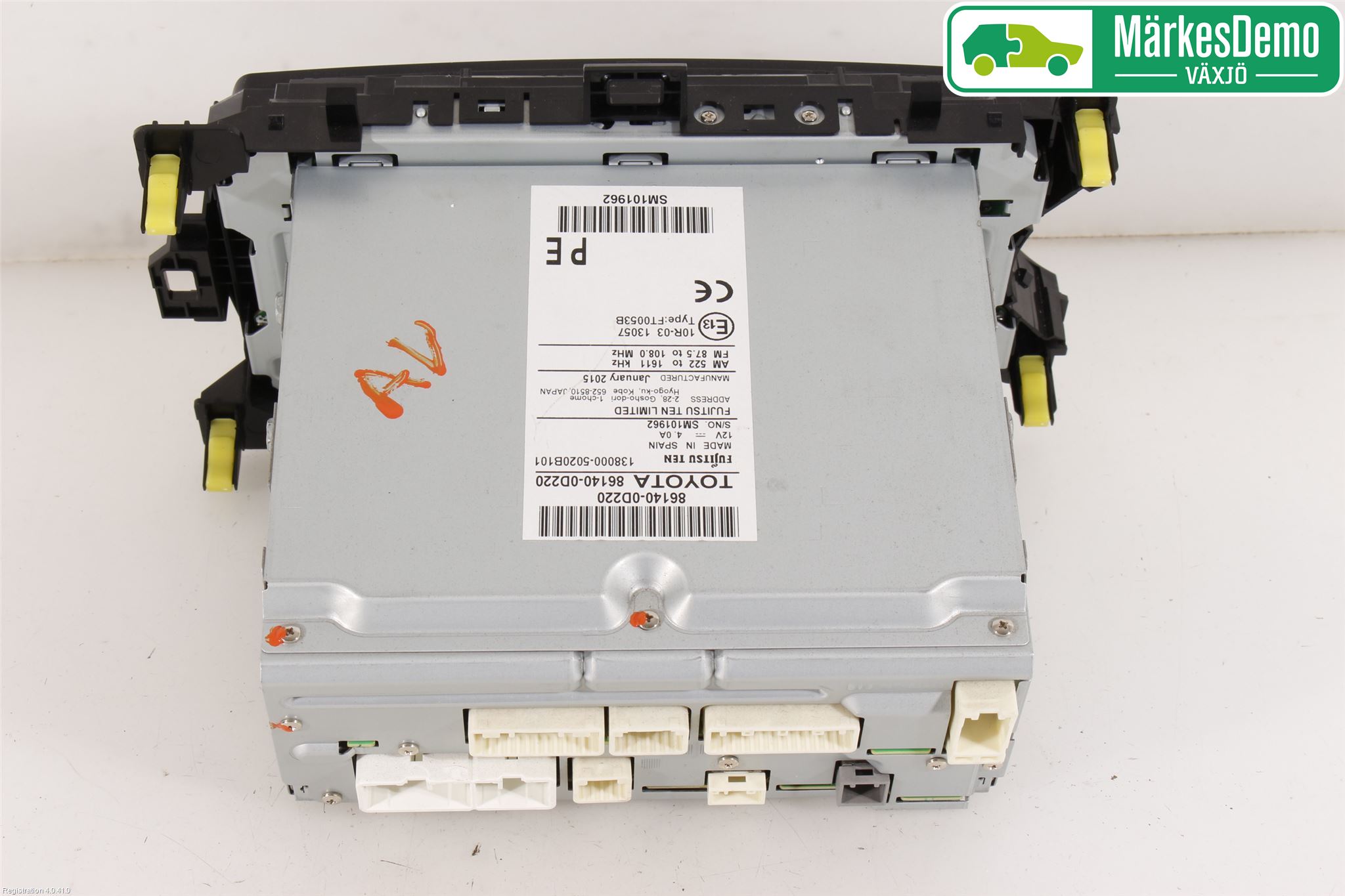 Toyota YARIS XP130 15-20 Stereo Radio Med Cd