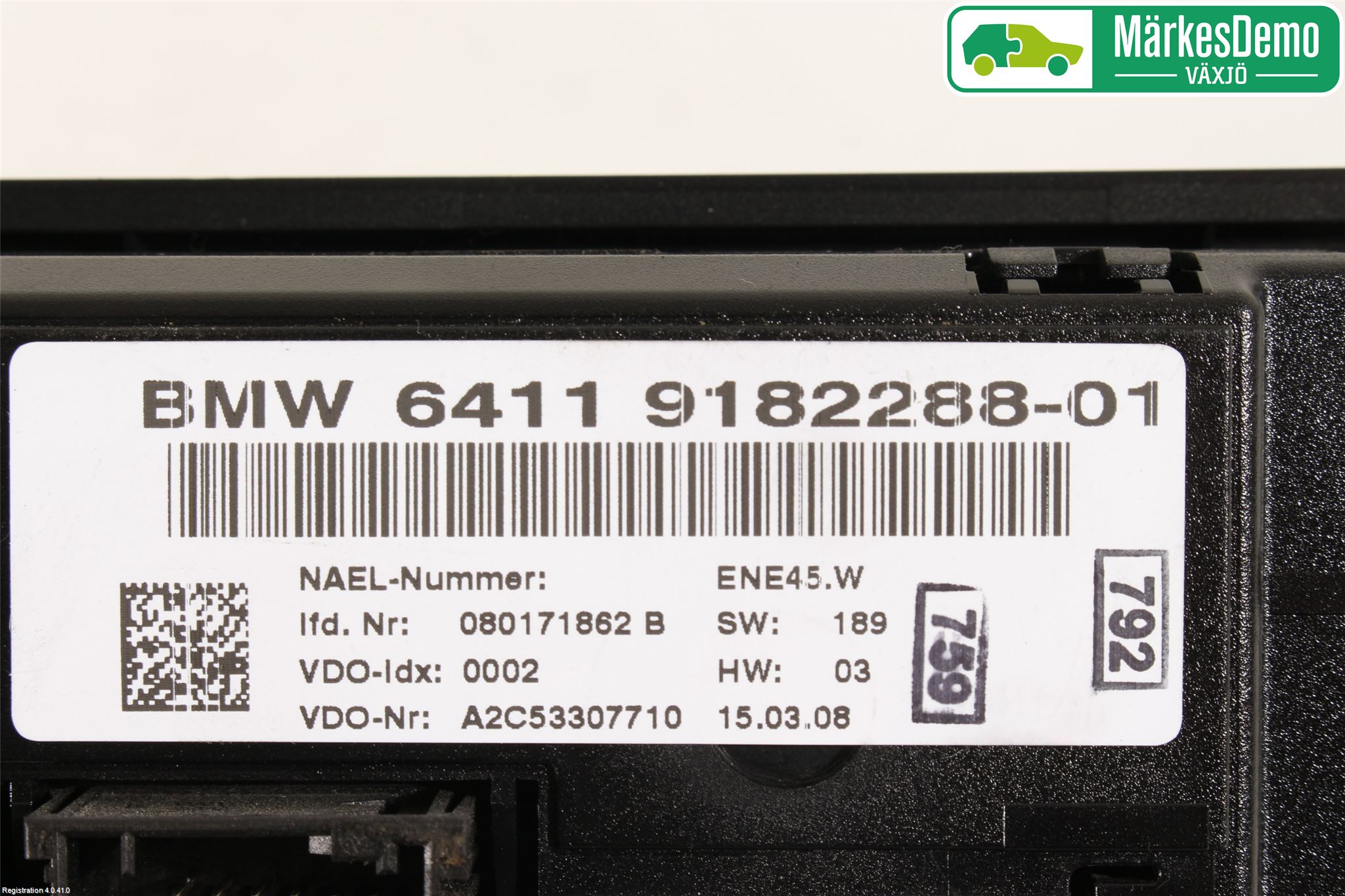 BMW 3 E92/93 Coupé/Cab 05-14 Varme Ac Betjening-Display