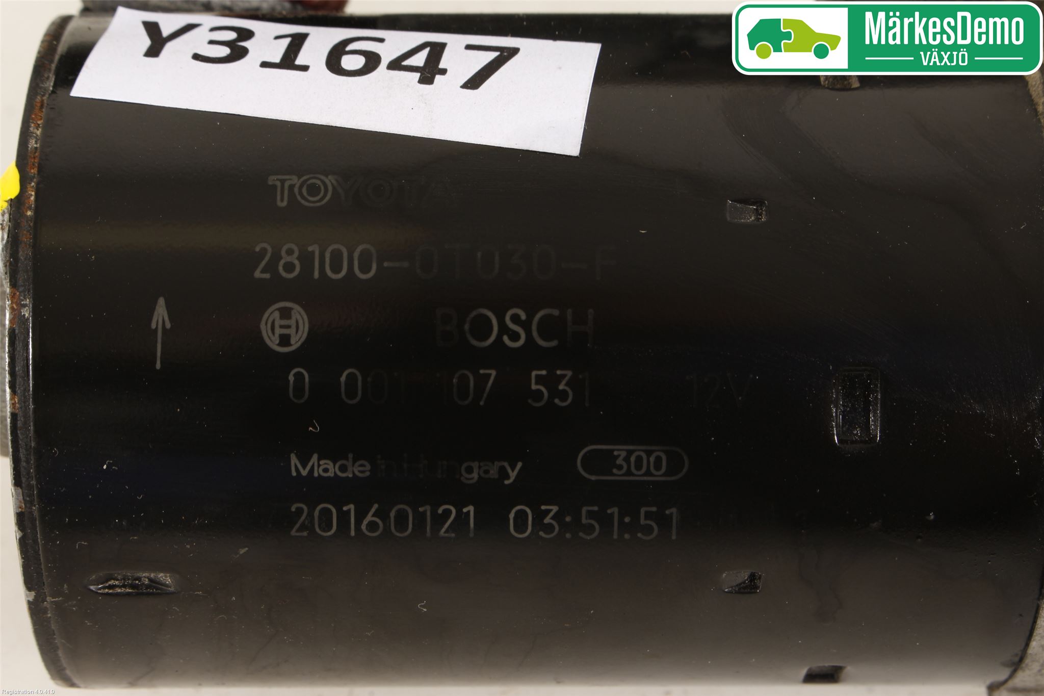 Toyota AURIS 13-19 Startmotor