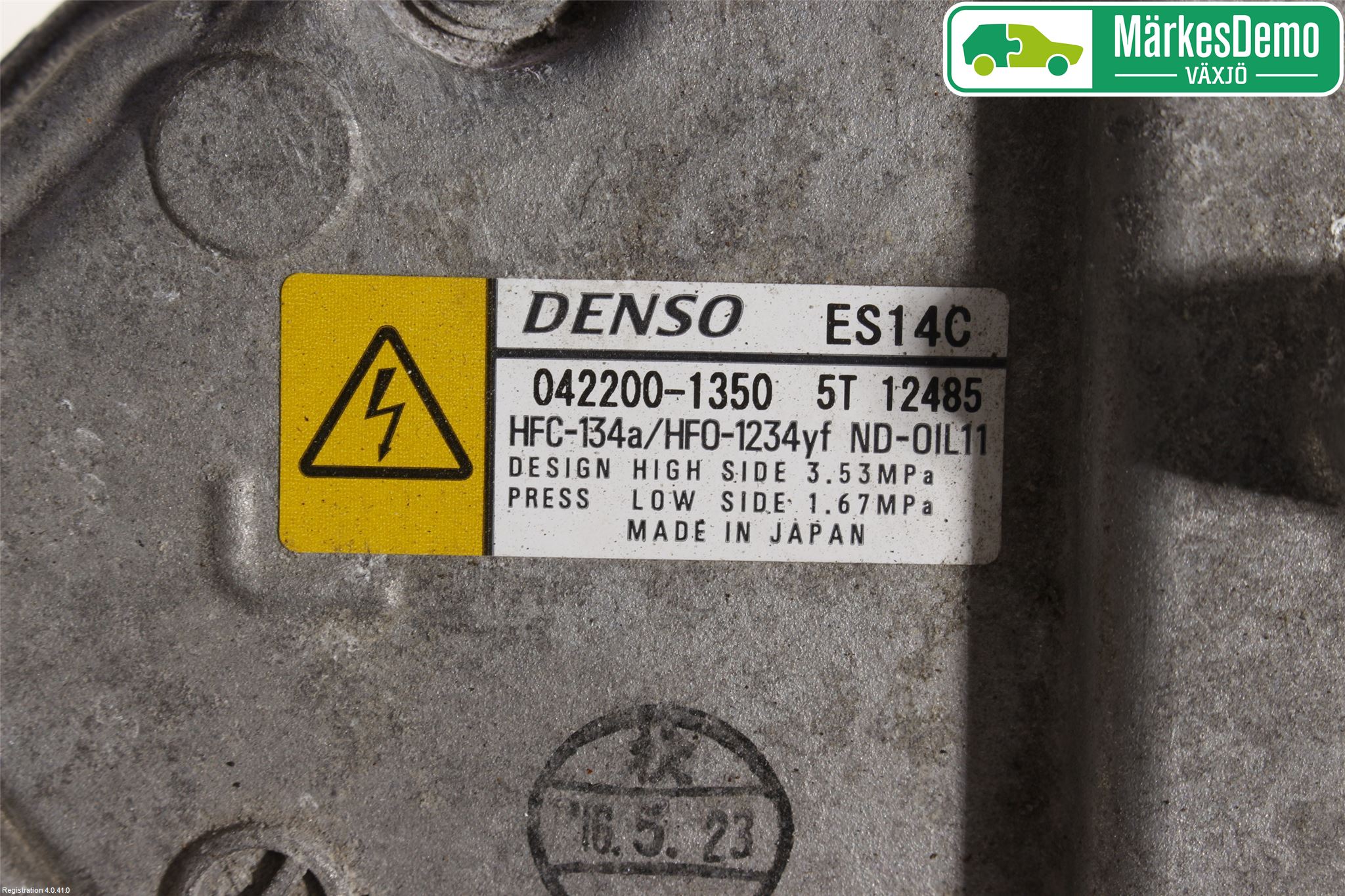 Toyota YARIS XP130 15-20 Varme Ac Kompressor