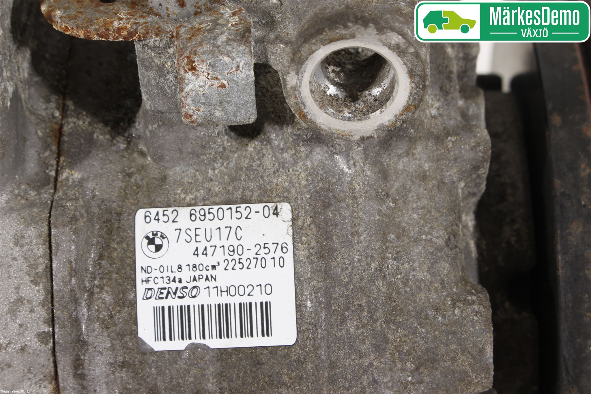 BMW 5 E60/61 Sed/Tou 02-10 Varme Ac Kompressor