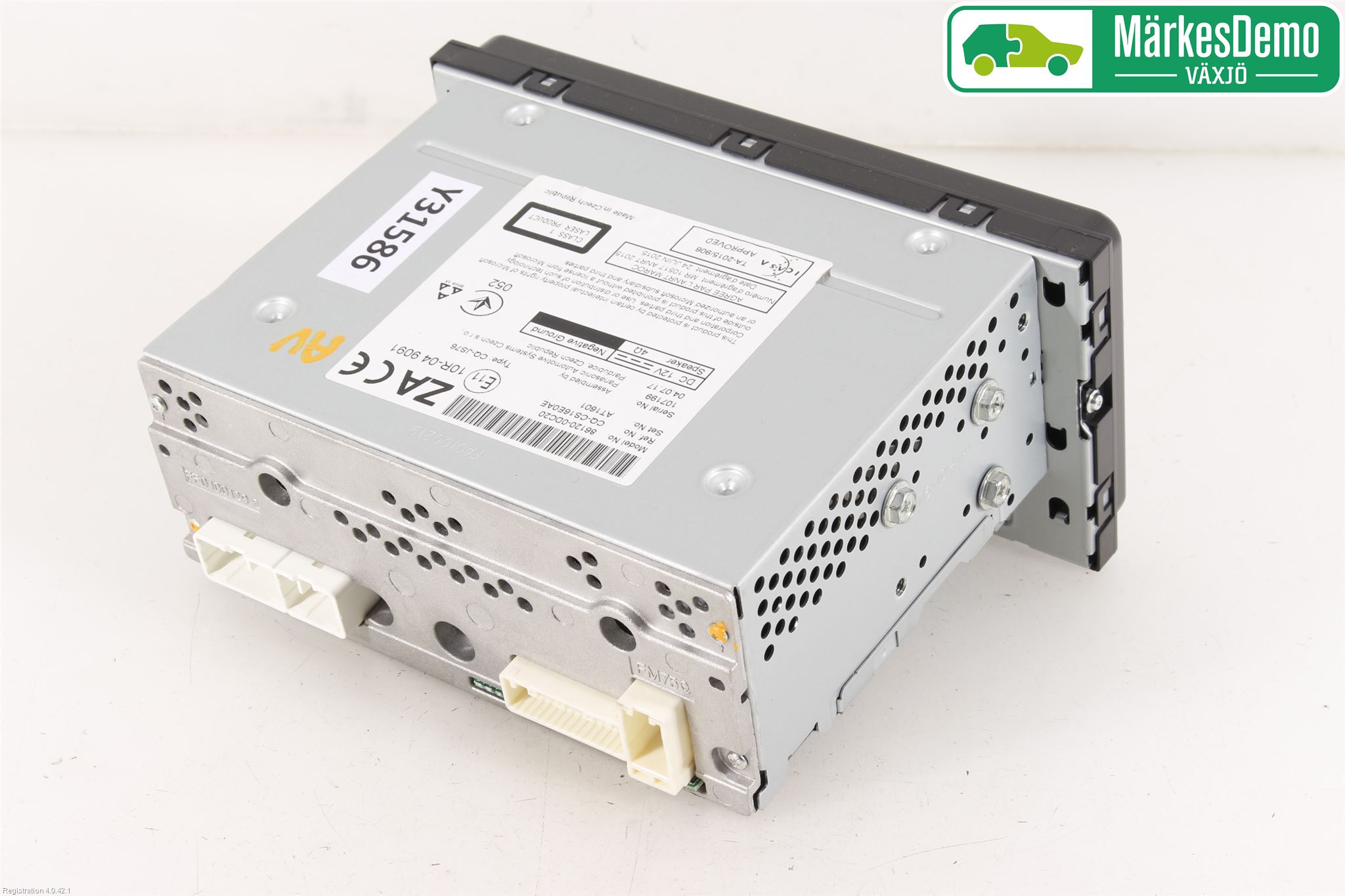 Toyota YARIS XP130 15-20 Stereo Radio Med Cd