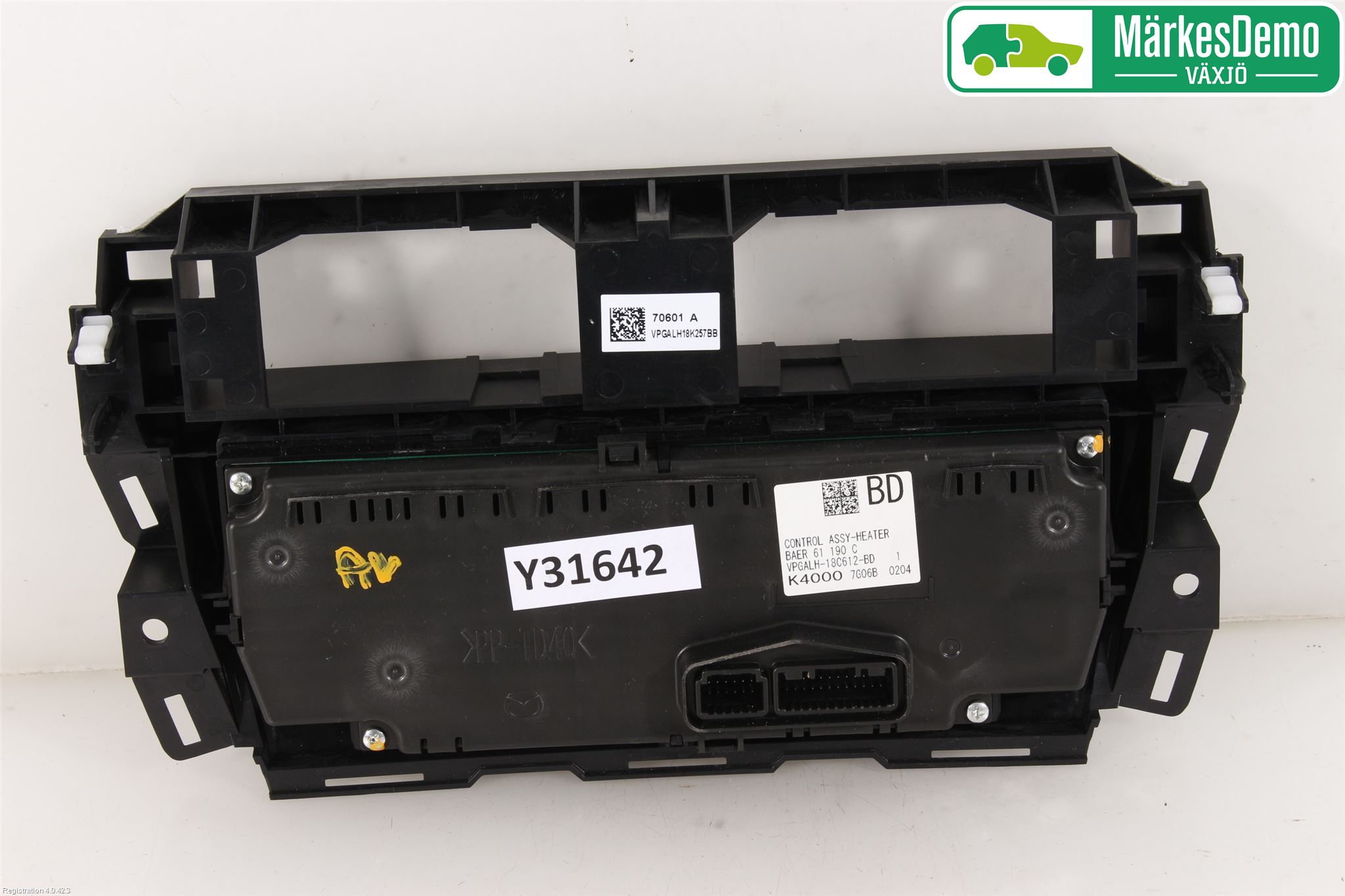 Mazda 3 III 14-19 Varme Ac Betjening-Display