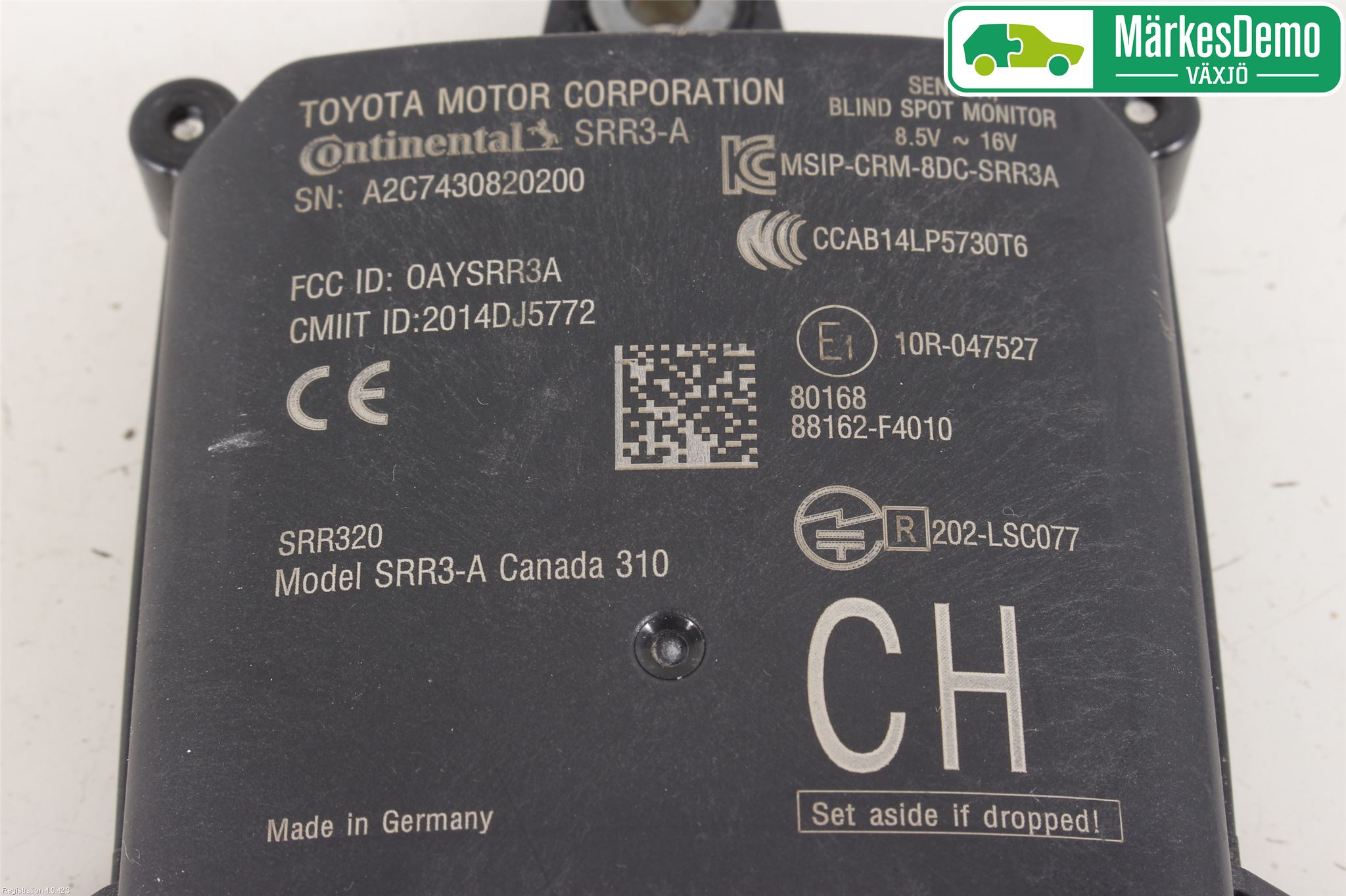 Toyota C-HR 16-23 Sensor Kollisjonsbeskyttelse