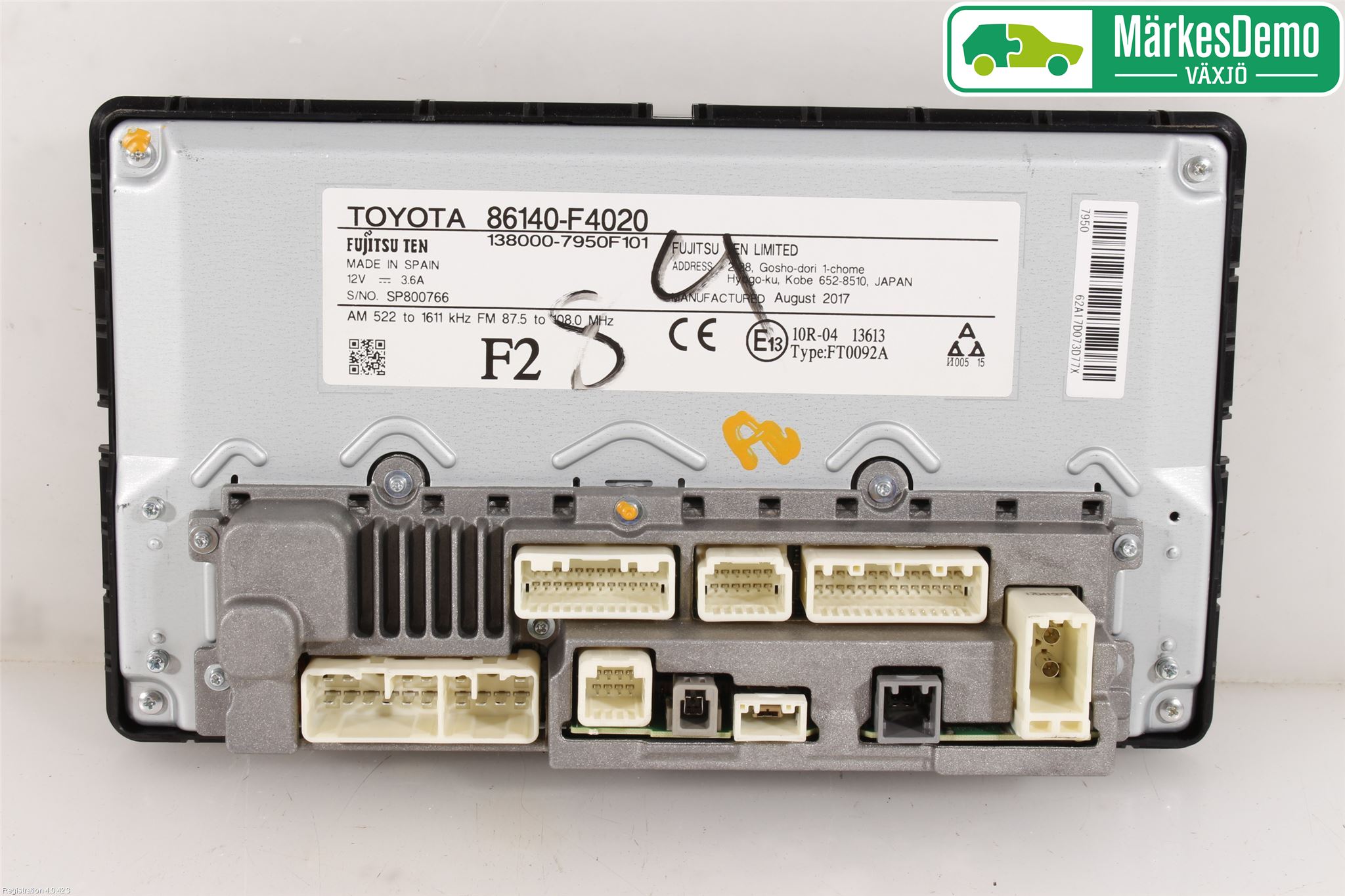 Toyota C-HR 16-23 Stereo Radio Med Cd