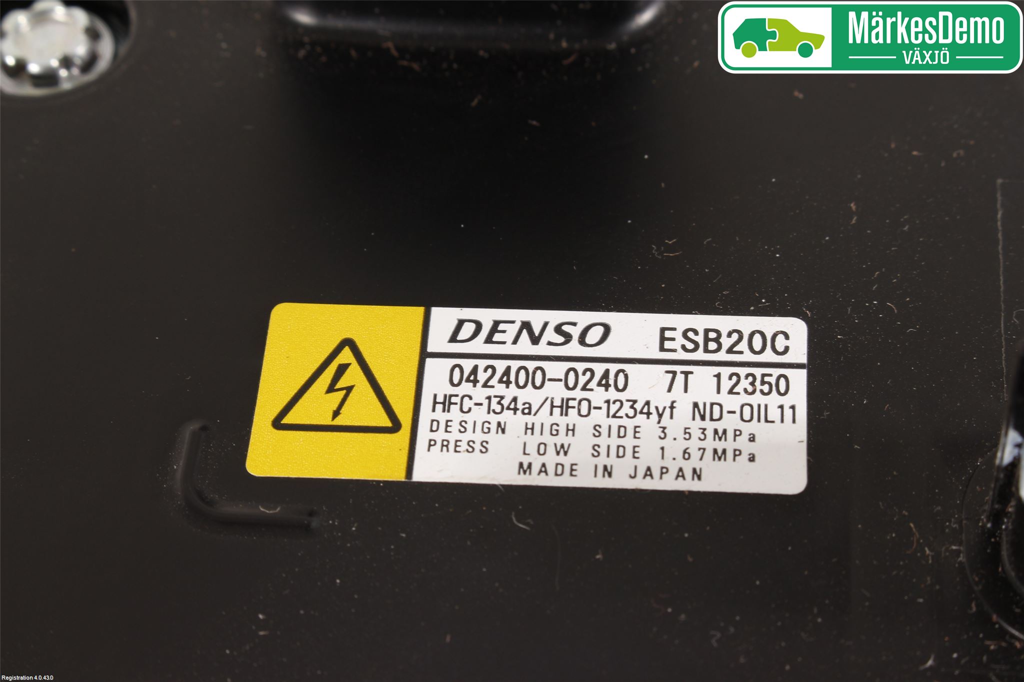 Toyota PRIUS (ZVW50) 16-21 Varme Ac Kompressor